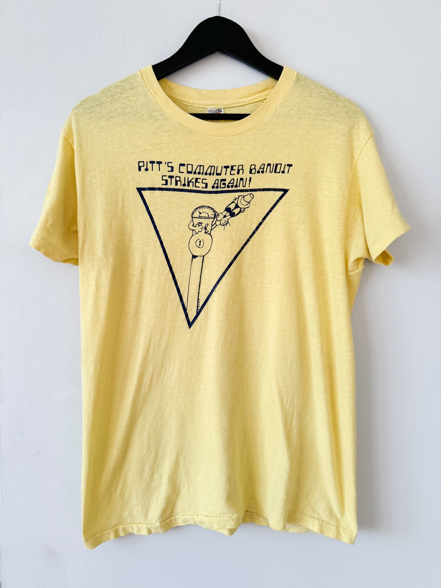 1980s Pitt’s Commuter Bandit Tee , Made in U.S.A.