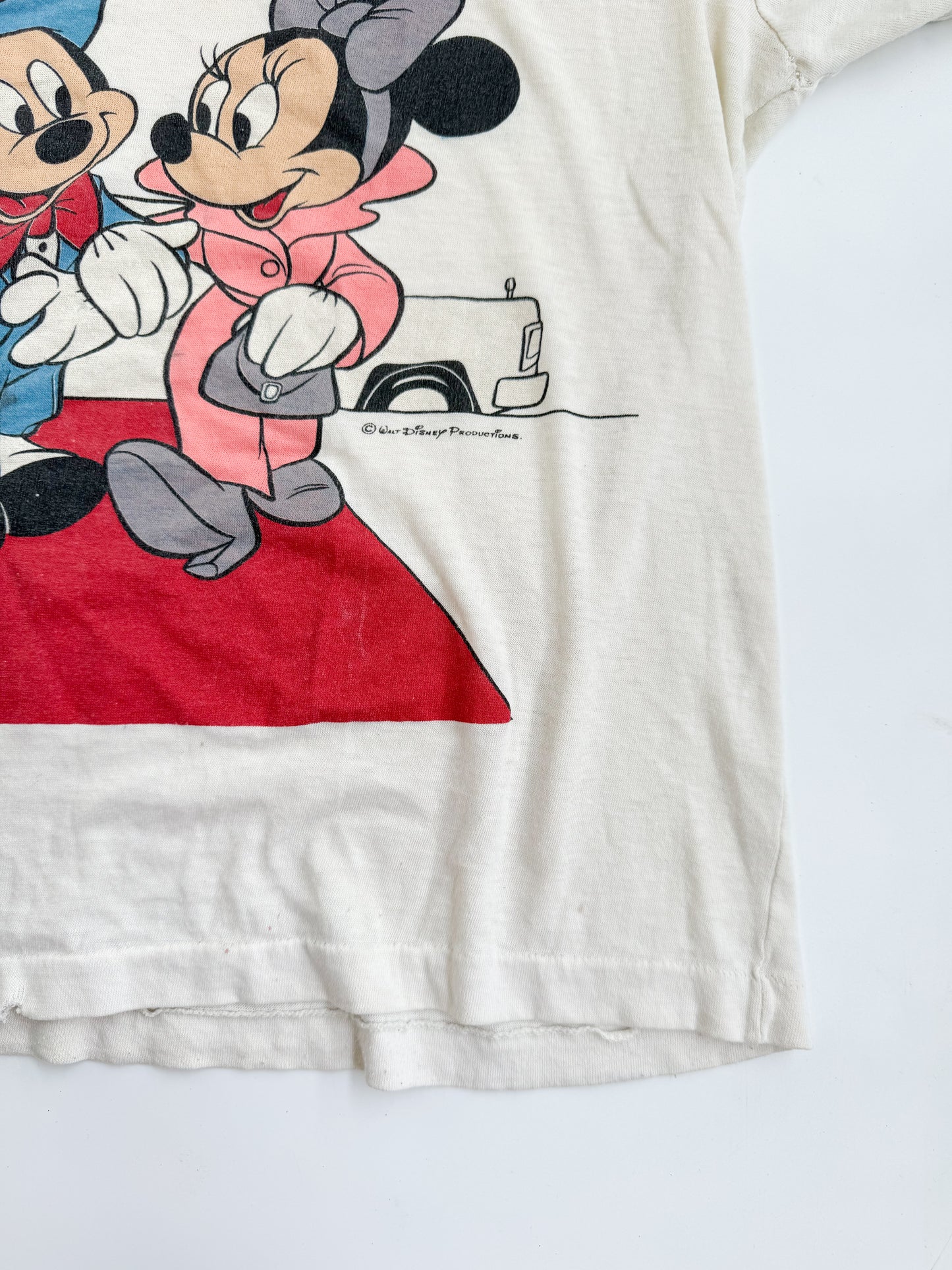 1980s Mickey & Minnie Mouse Red Carpet Tee , Made in U.S.A.