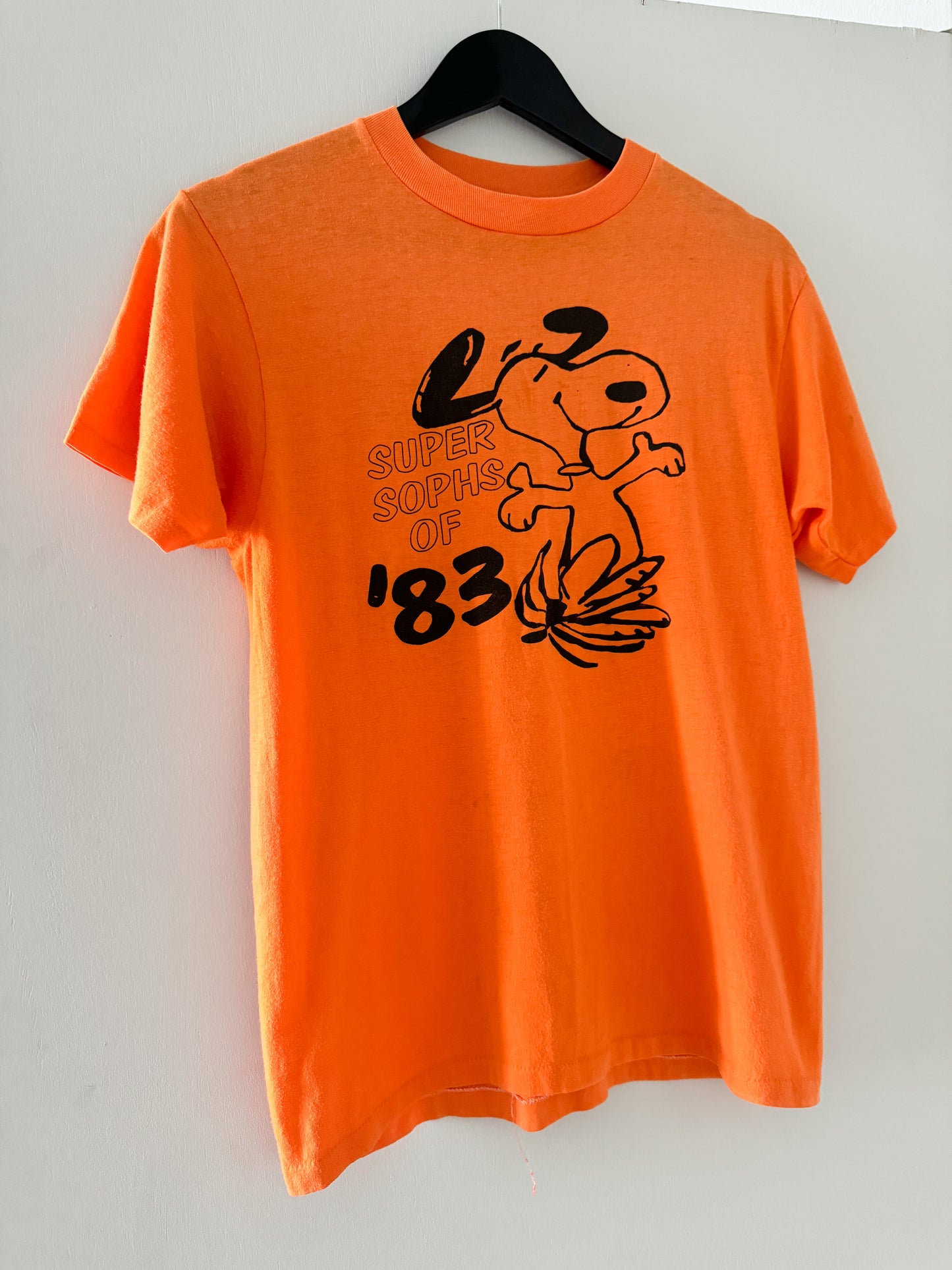 1980s Snoopy Super Sophs of '83 Tee , Made in U.S.A.