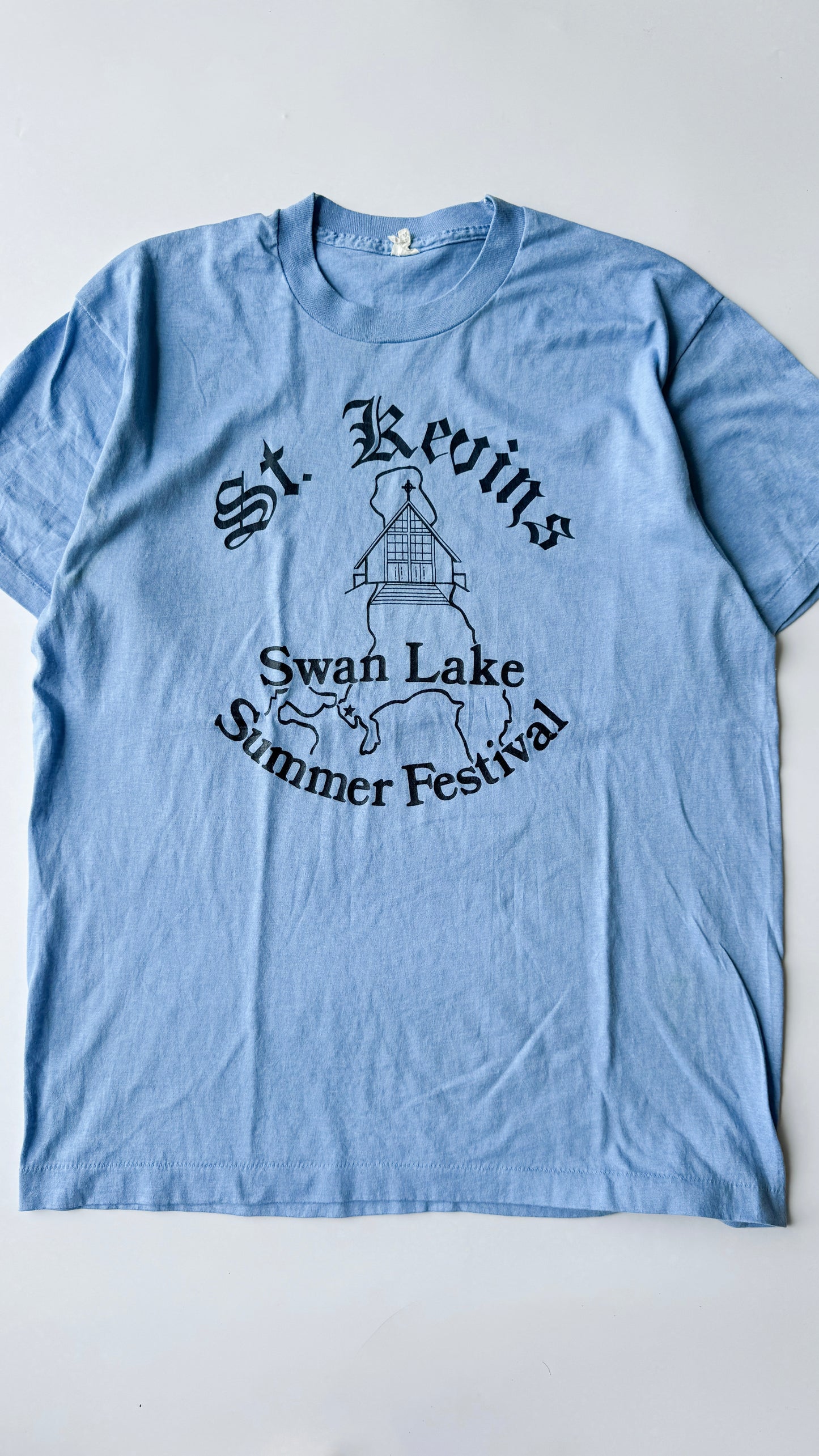 80's St. Kevin’s Swan Lake Festival Tee , Made in U.S.A.