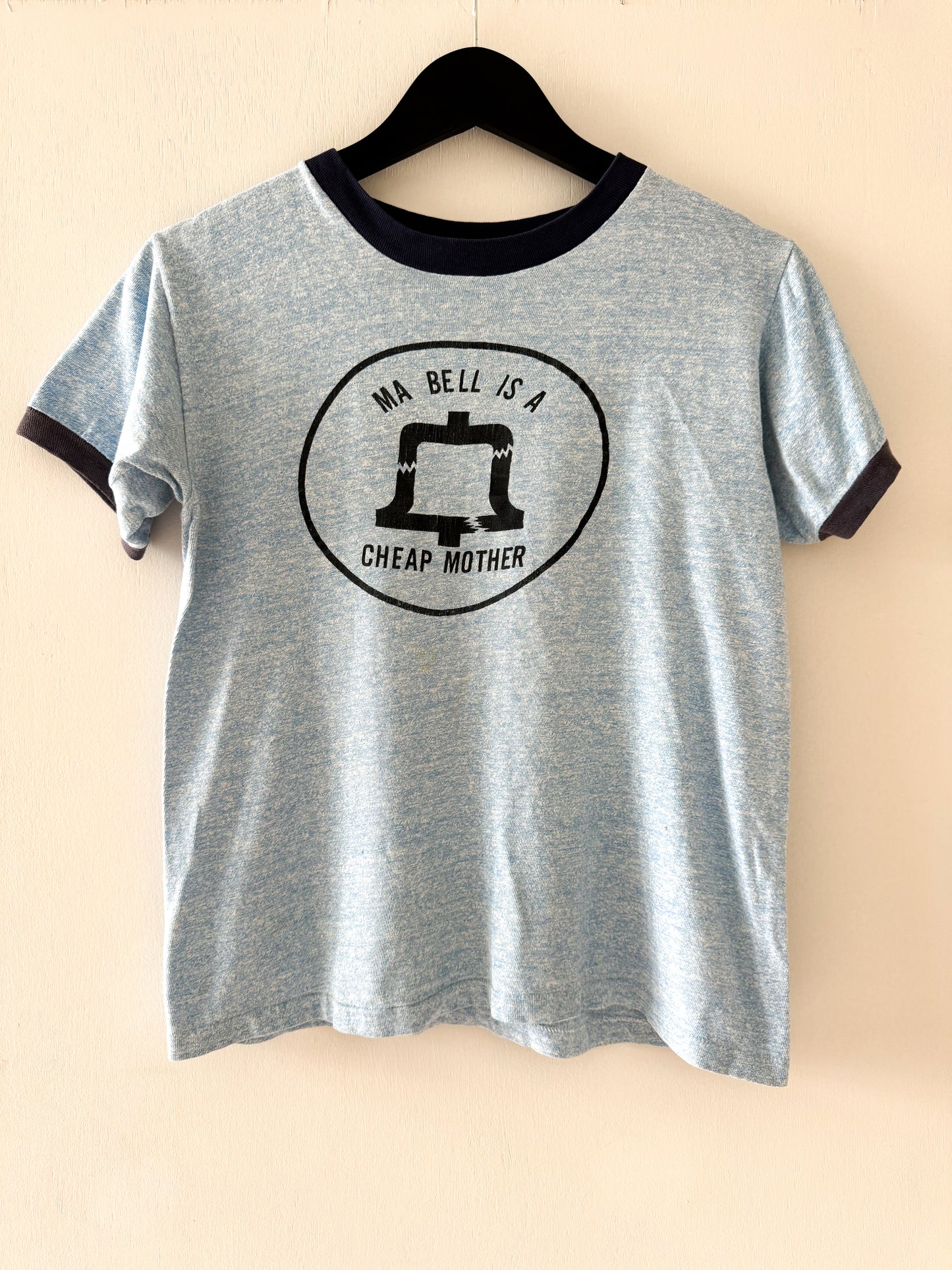 1970s Ma Bell is a Cheap Mother Ringer Tee , Made in U.S.A.