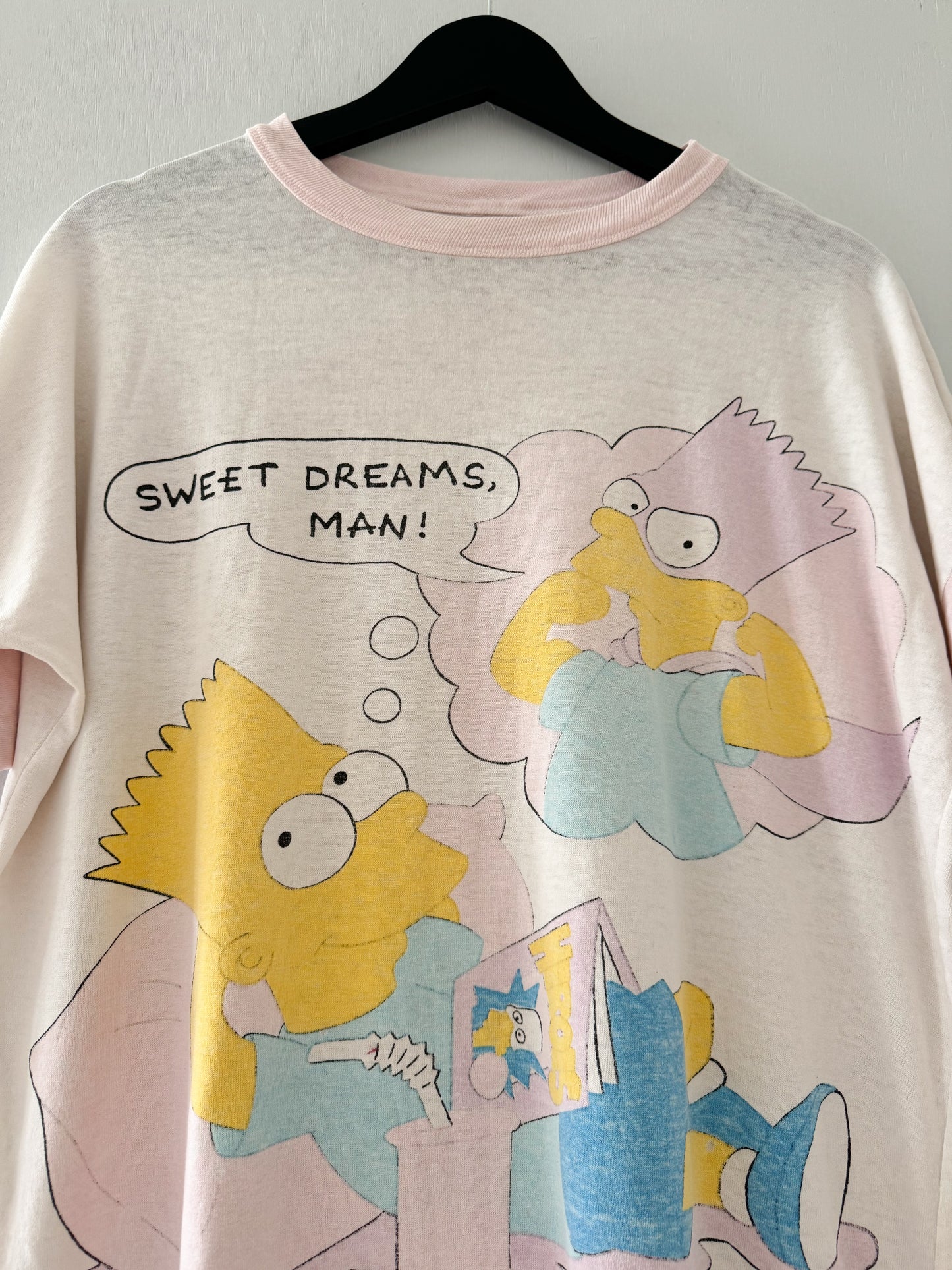 1980s The Simpsons Bart "Sweet Dreams Man!" Tee , Made in U.S.A.