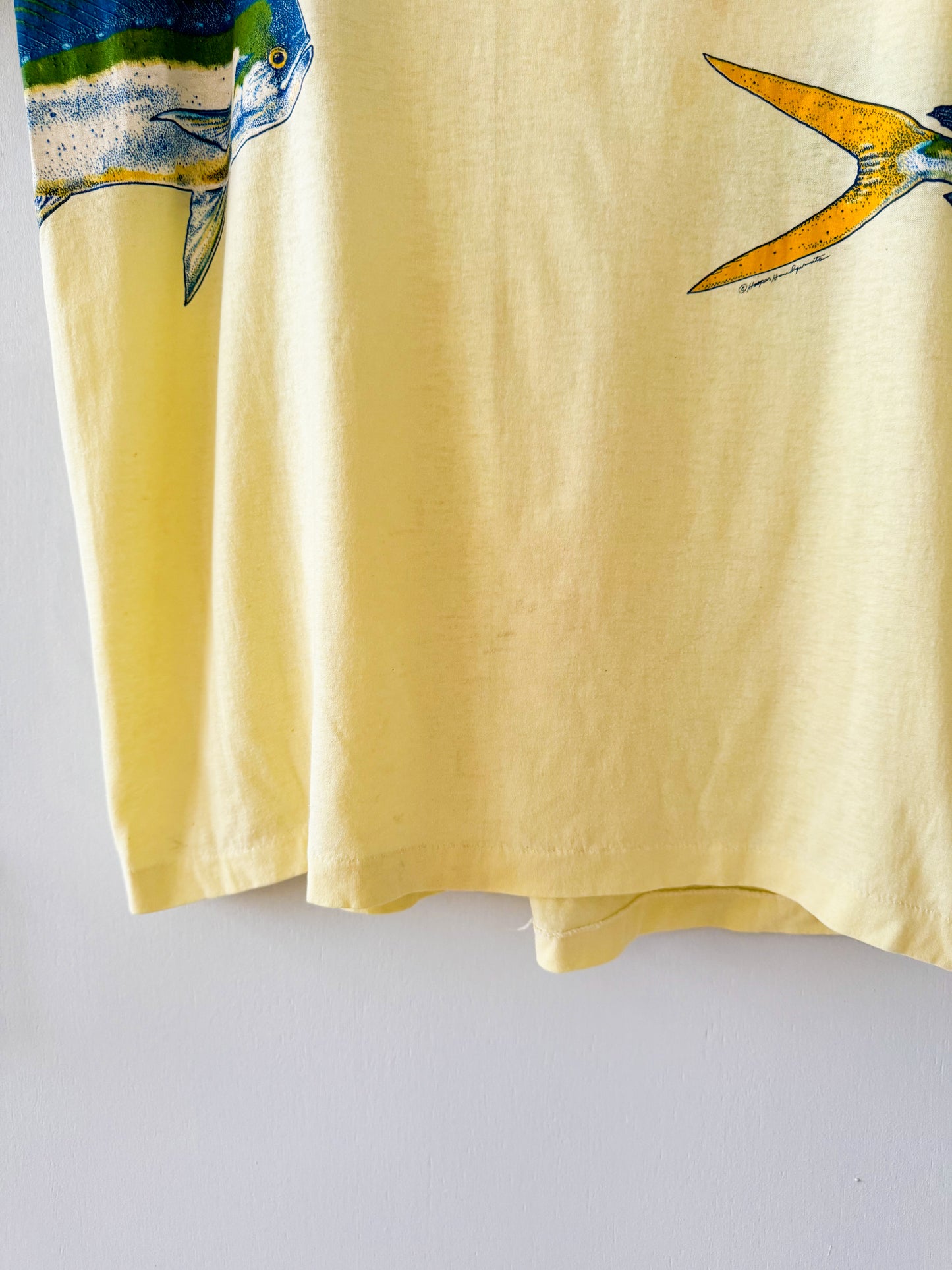 1980s Marathon Dolphin Scramble Tee , Made in U.S.A.