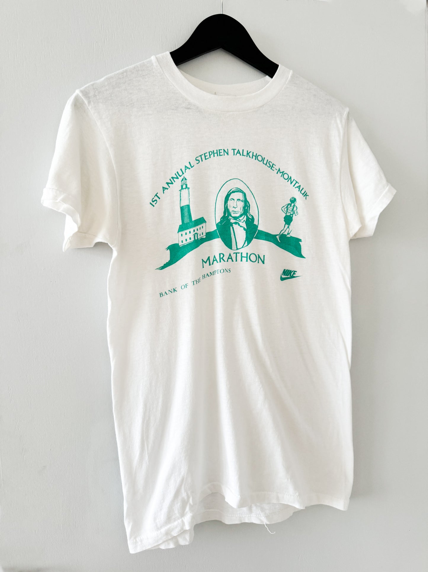1970s Stephen Talkhouse Montauk Marathon Tee , Made in U.S.A.