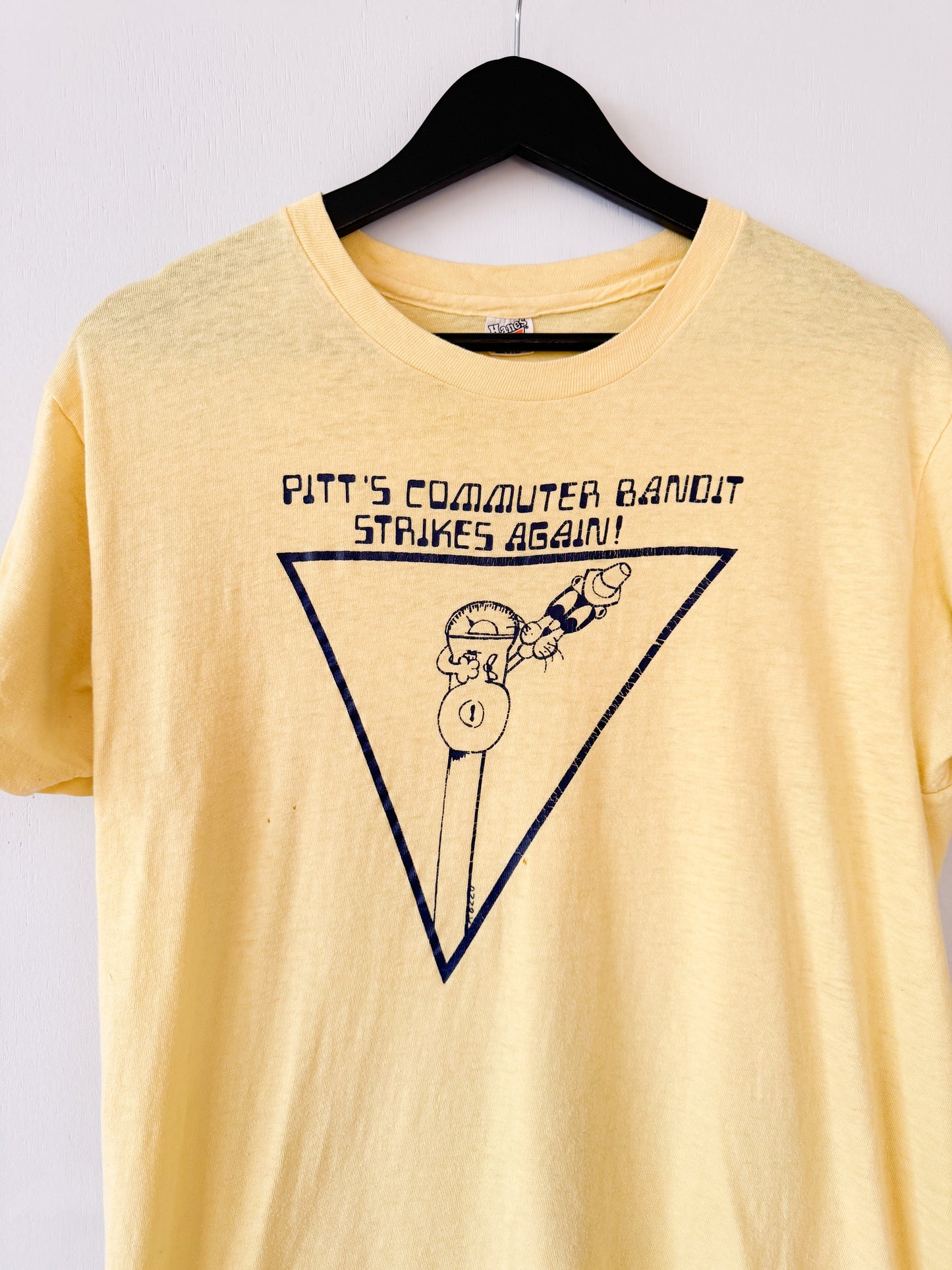1980s Pitt’s Commuter Bandit Tee , Made in U.S.A.