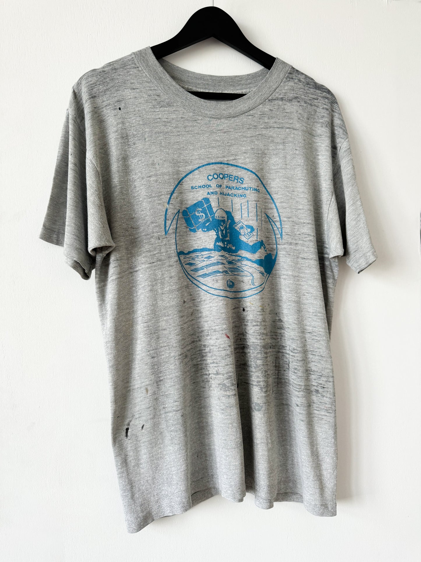 1980s Coopers Parachuting Tee , Made in U.S.A.