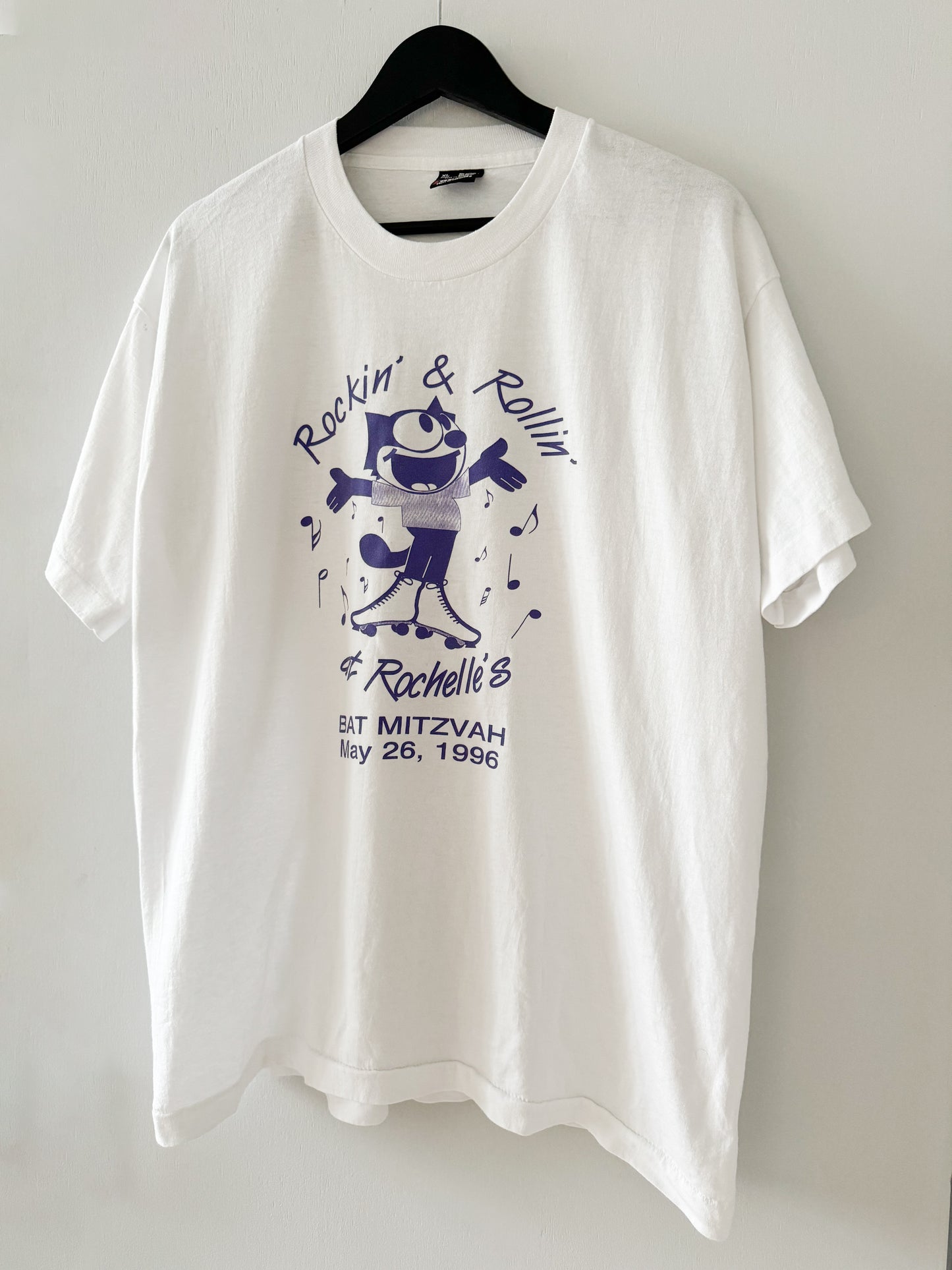 1990s Rockin’ & Rollin’ Bat Mitzvah Tee , Made in U.S.A.