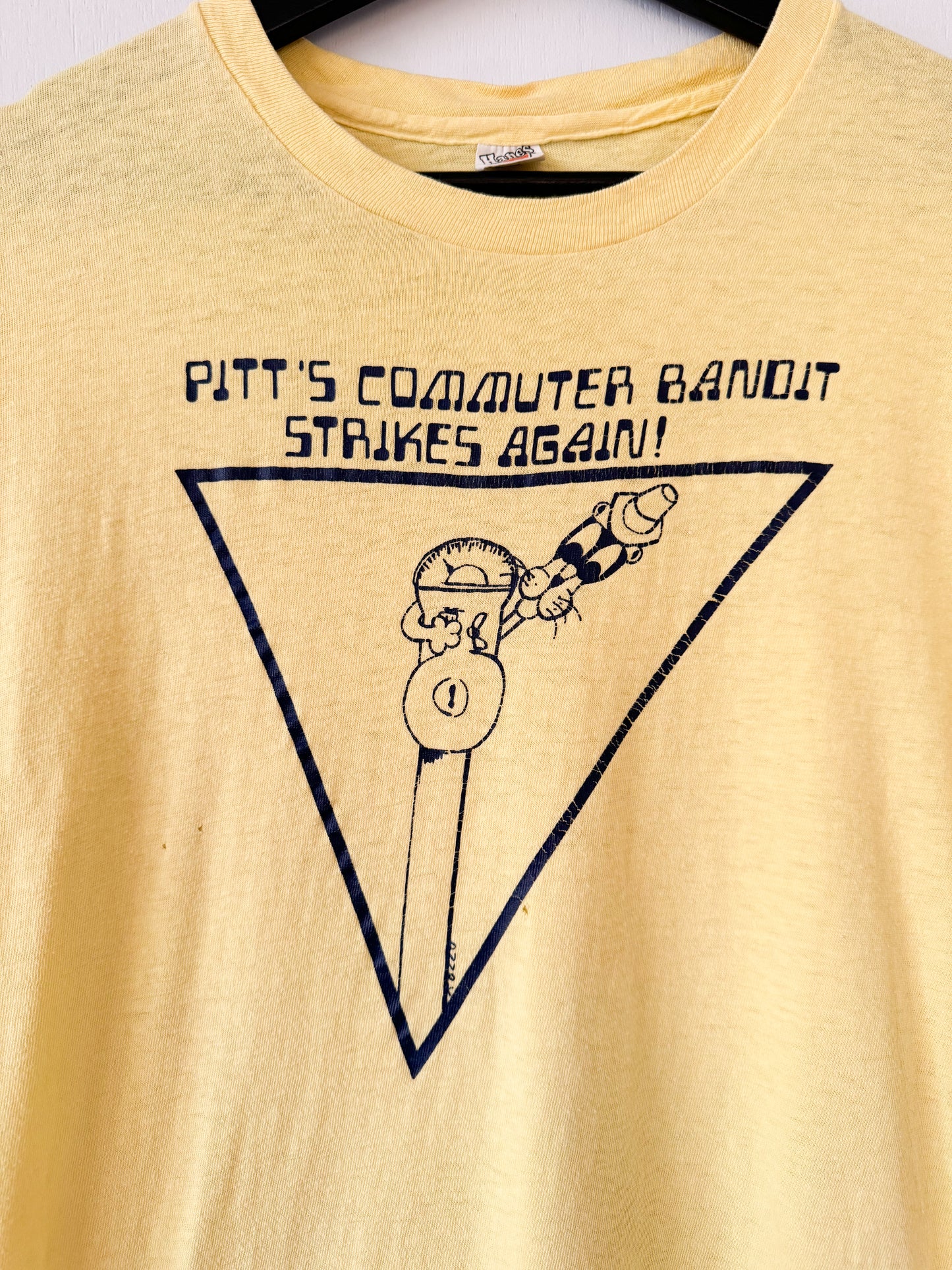 1980s Pitt’s Commuter Bandit Tee , Made in U.S.A.
