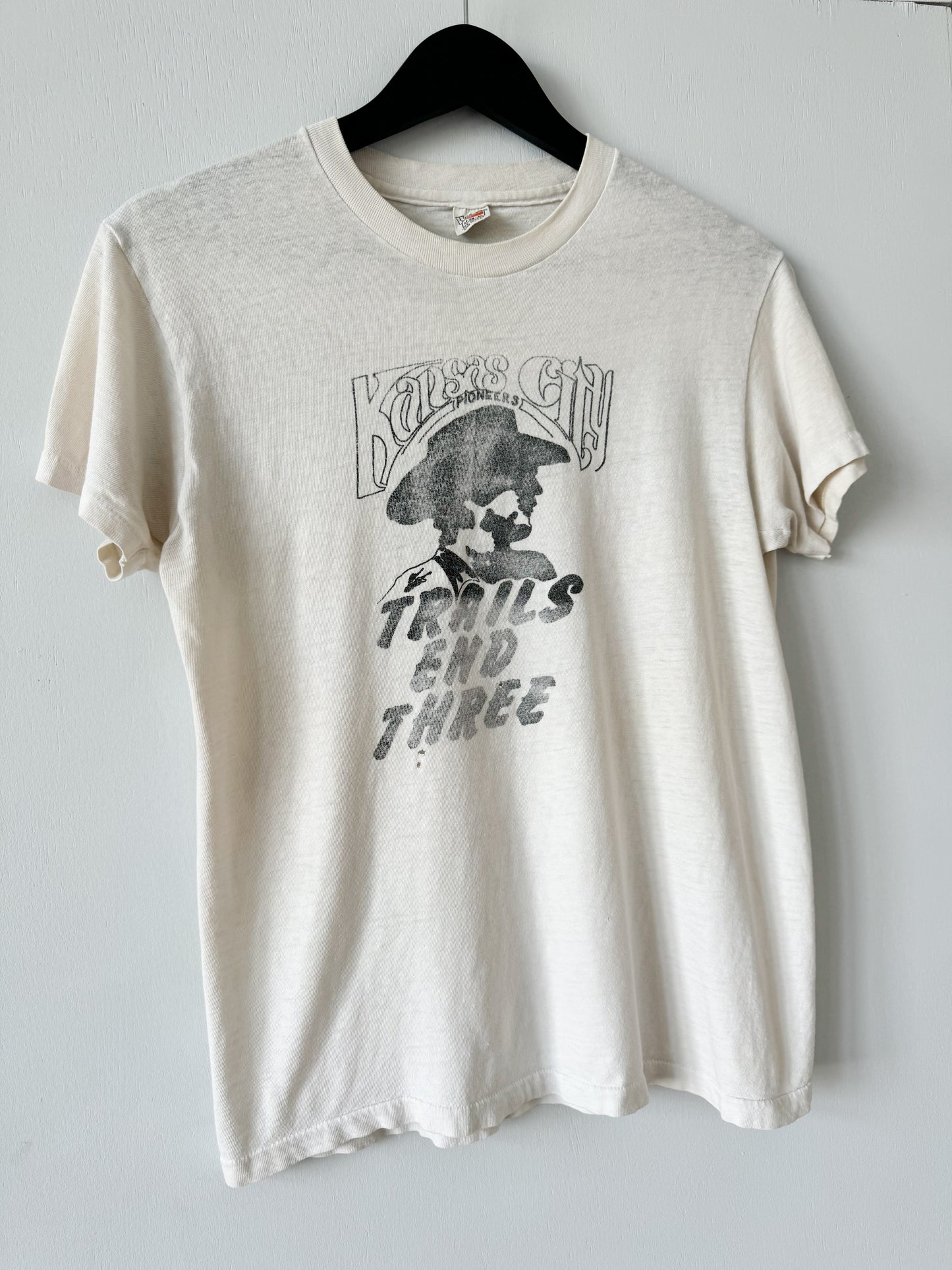 1970s Kansas City Trails End Three Tee , Made in U.S.A