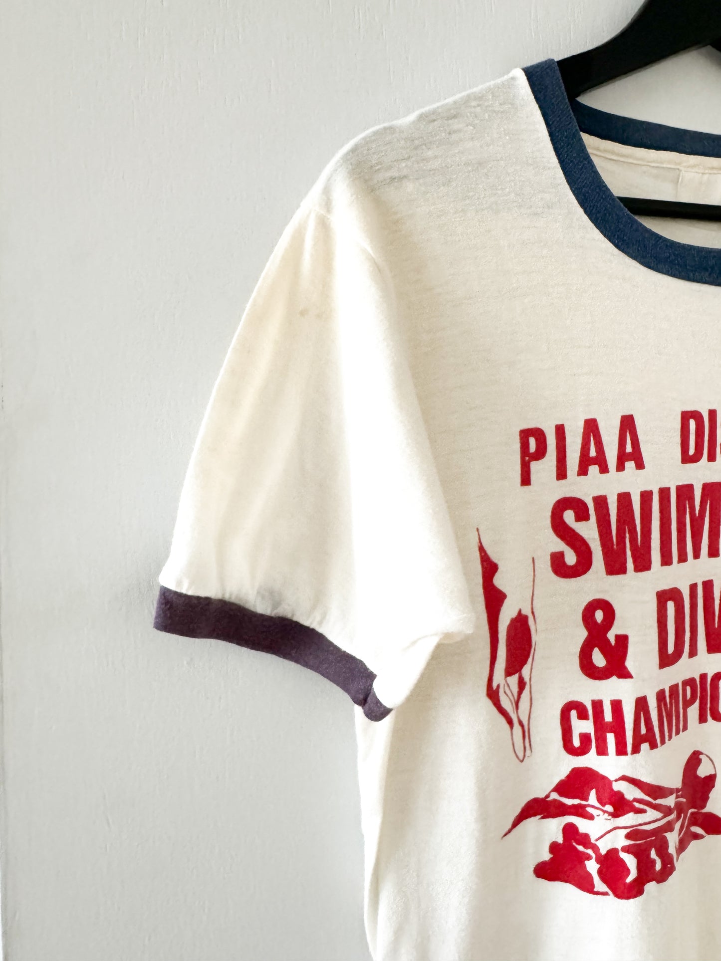 1980s PIAA Swimming & Diving Championships Tee , Made in U.S.A.