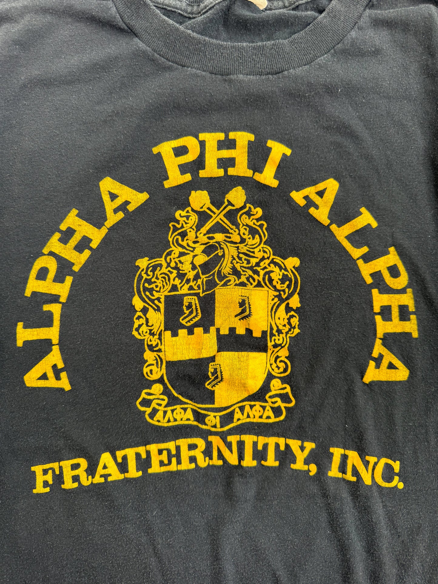 1980s Alpha Phi Alpha Fraternity Tee , Made in U.S.A.