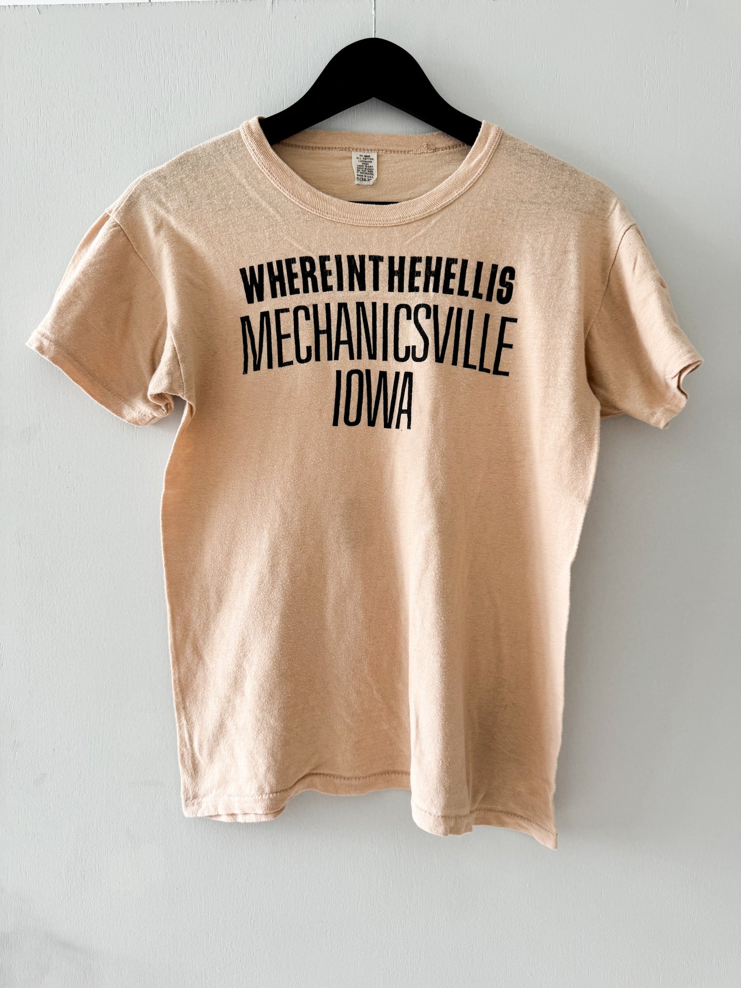 1970s Mechanicsville Iowa Tee , Made in U.S.A.