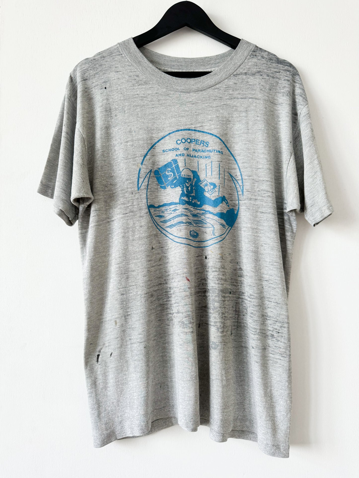 1980s Coopers Parachuting Tee , Made in U.S.A.