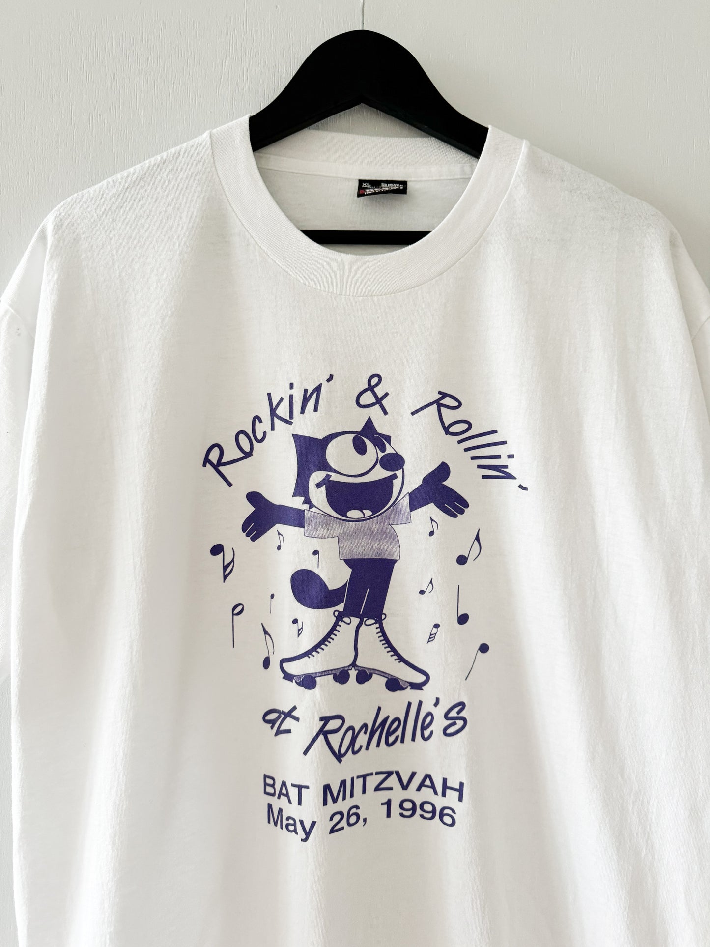 1990s Rockin’ & Rollin’ Bat Mitzvah Tee , Made in U.S.A.