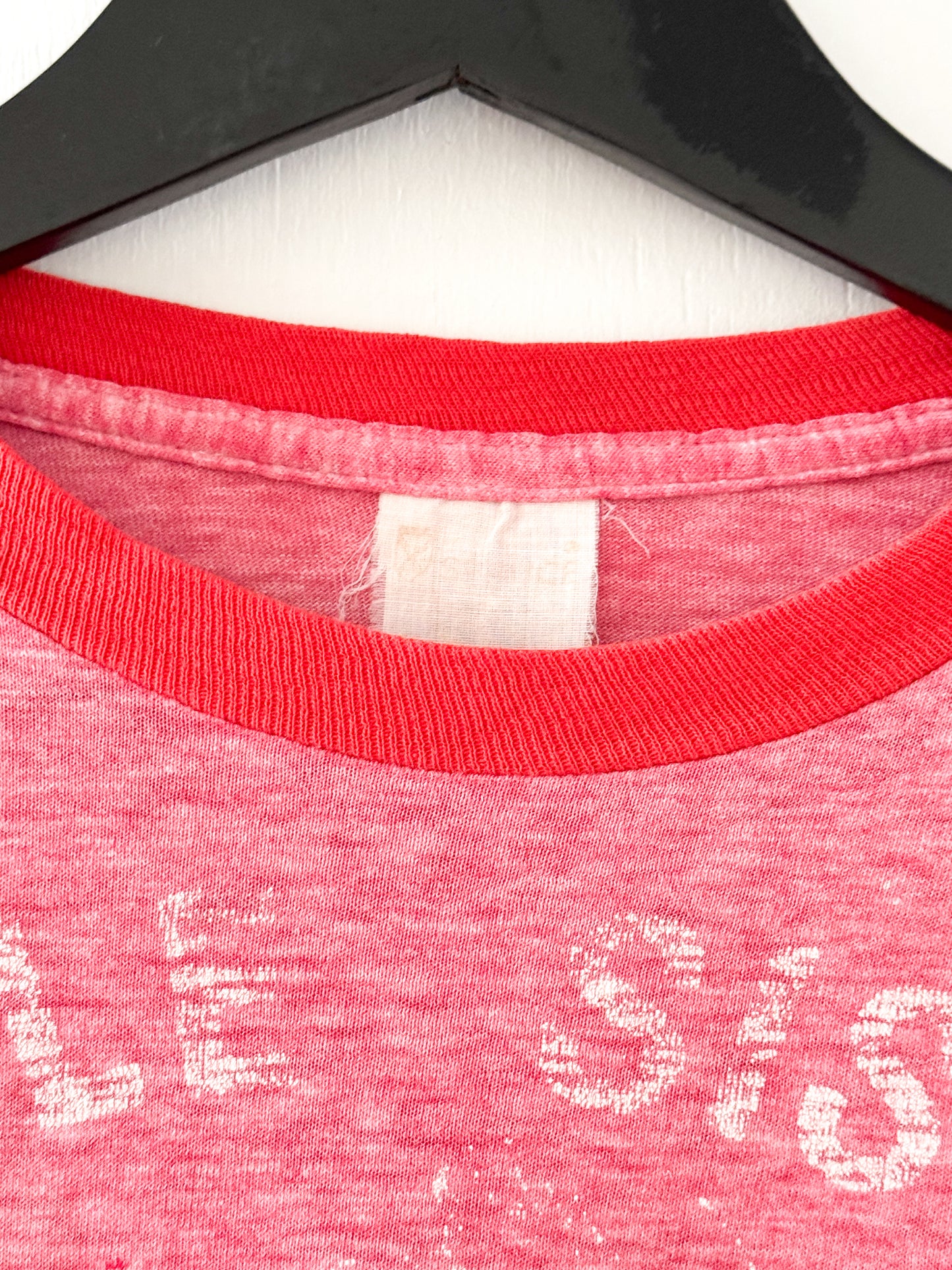 1980s Theta Chi Little Sister Ringer Tee , Made in U.S.A.