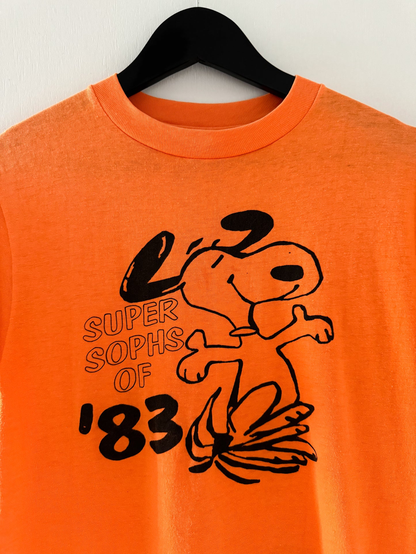 1980s Snoopy Super Sophs of '83 Tee , Made in U.S.A.