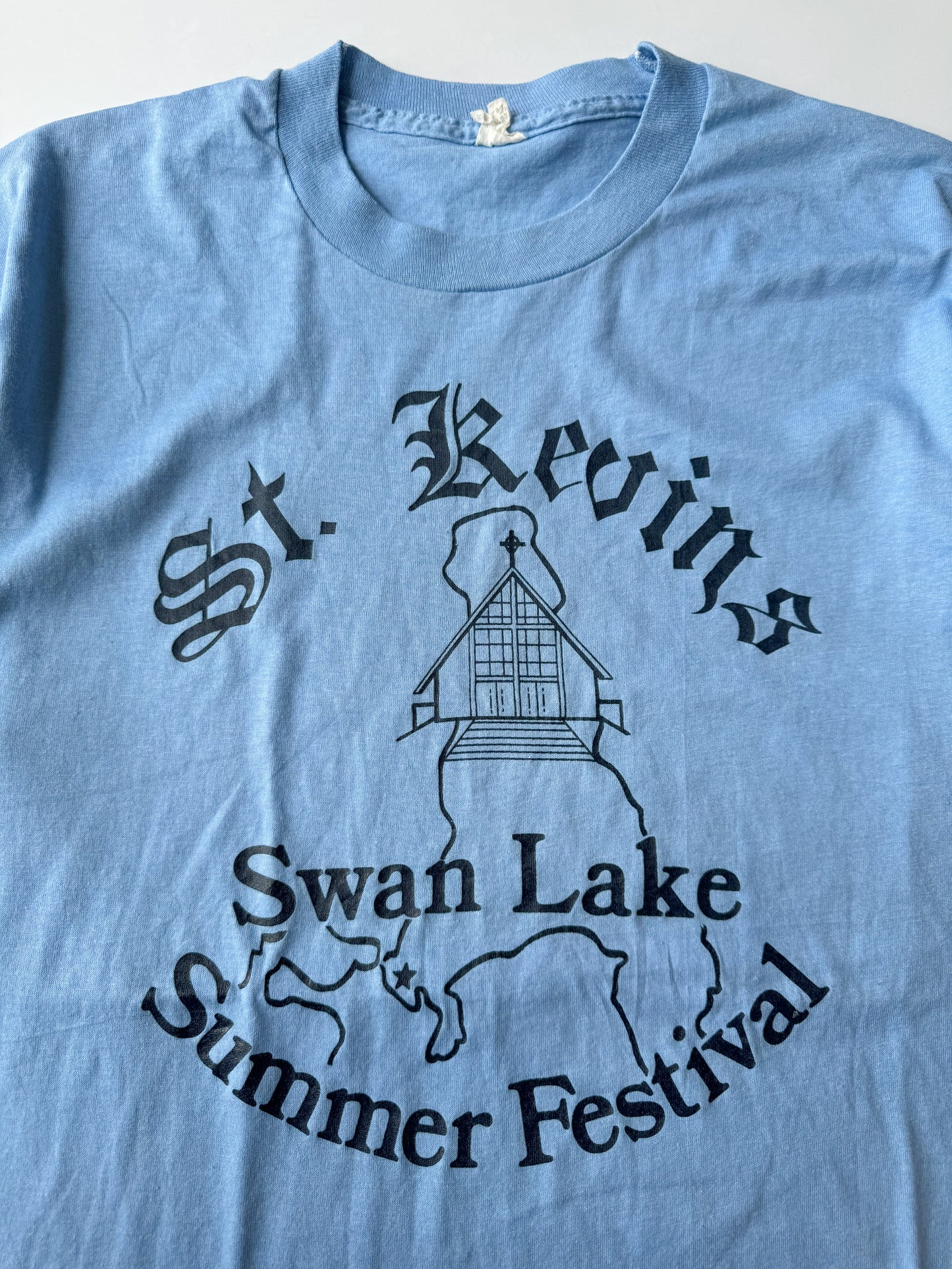 80's St. Kevin’s Swan Lake Festival Tee , Made in U.S.A.