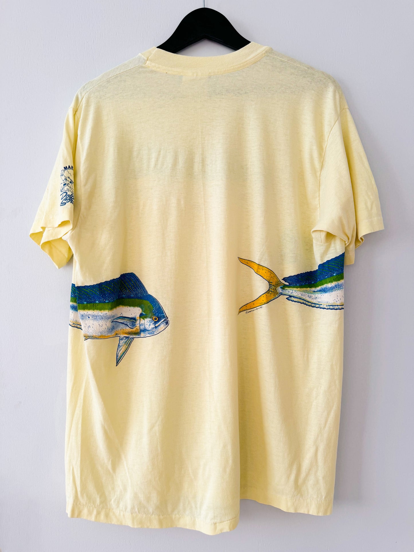 1980s Marathon Dolphin Scramble Tee , Made in U.S.A.
