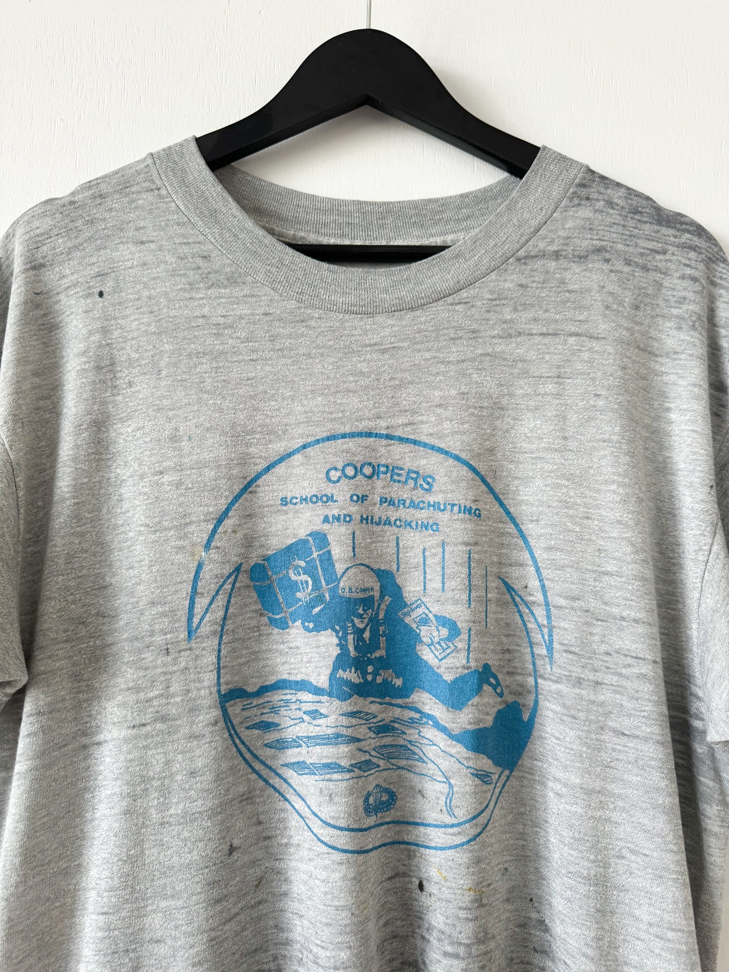 1980s Coopers Parachuting Tee , Made in U.S.A.