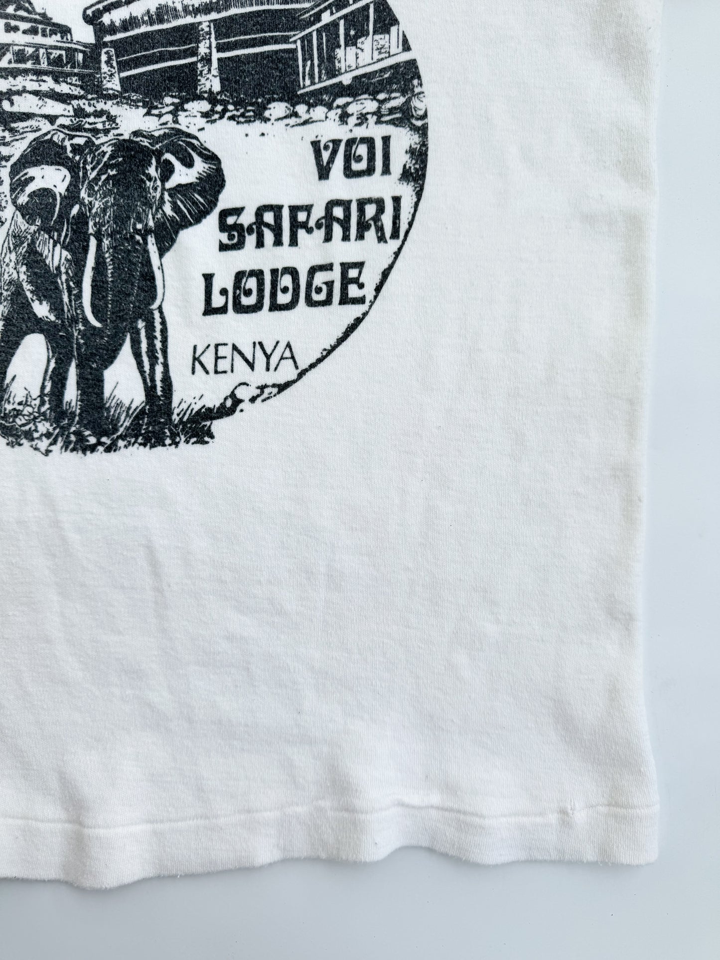 1970s Voi Safari Lodge Kenya Tee , Made in U.S.A.