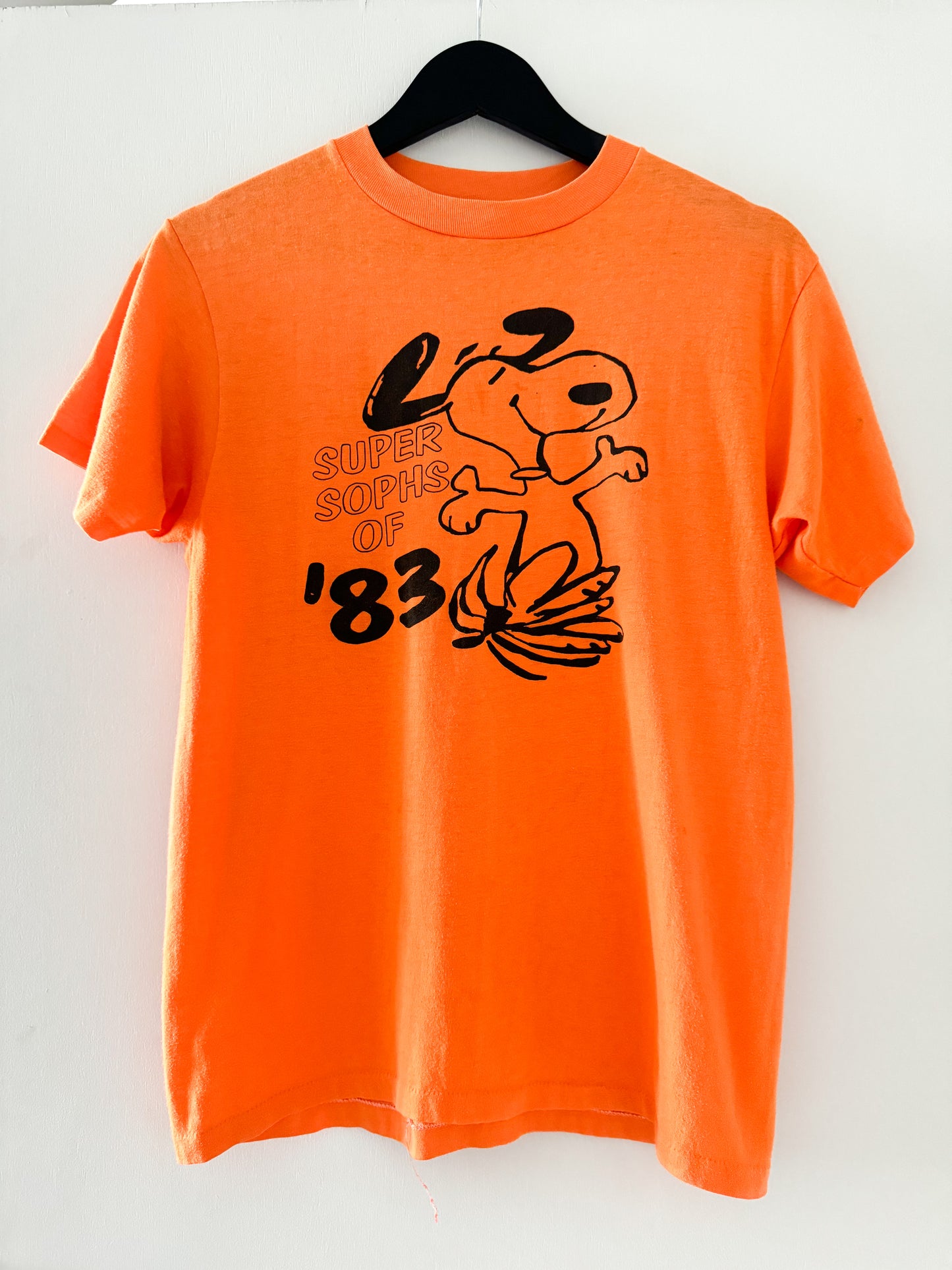1980s Snoopy Super Sophs of '83 Tee , Made in U.S.A.