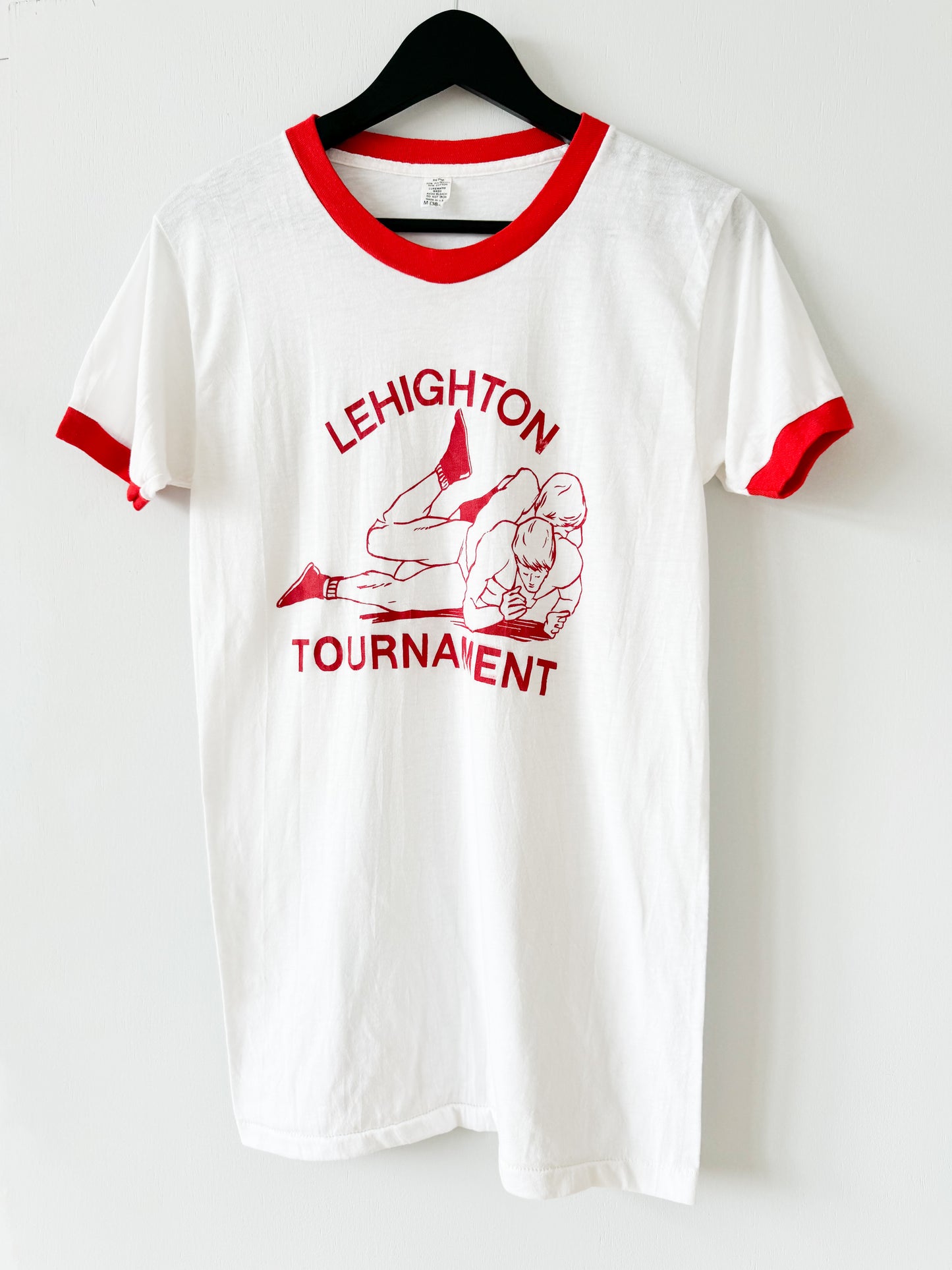 1970s Lehighton Tournament Ringer Tee , Made in U.S.A. (DEADSTOCK)