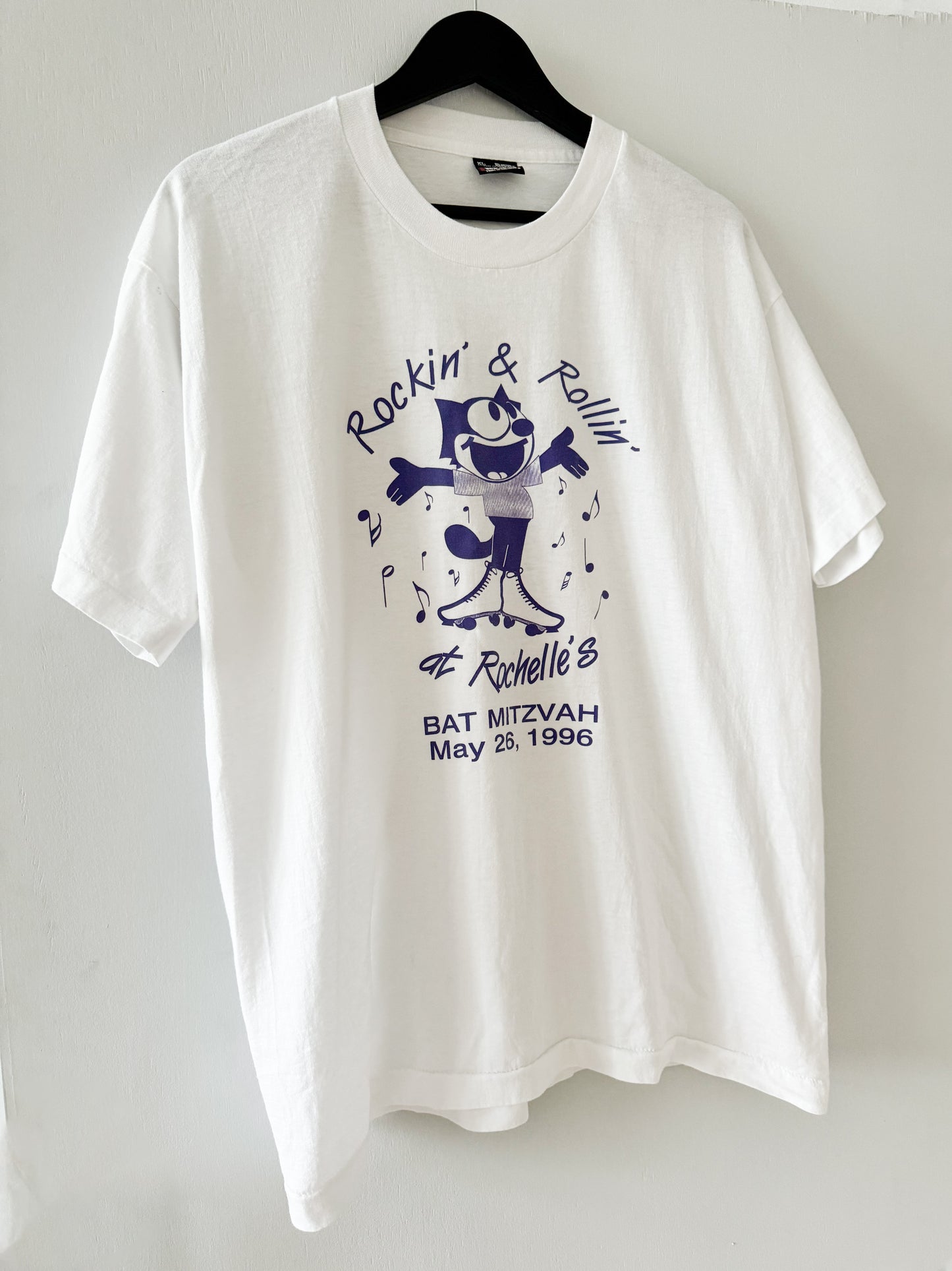 1990s Rockin’ & Rollin’ Bat Mitzvah Tee , Made in U.S.A.