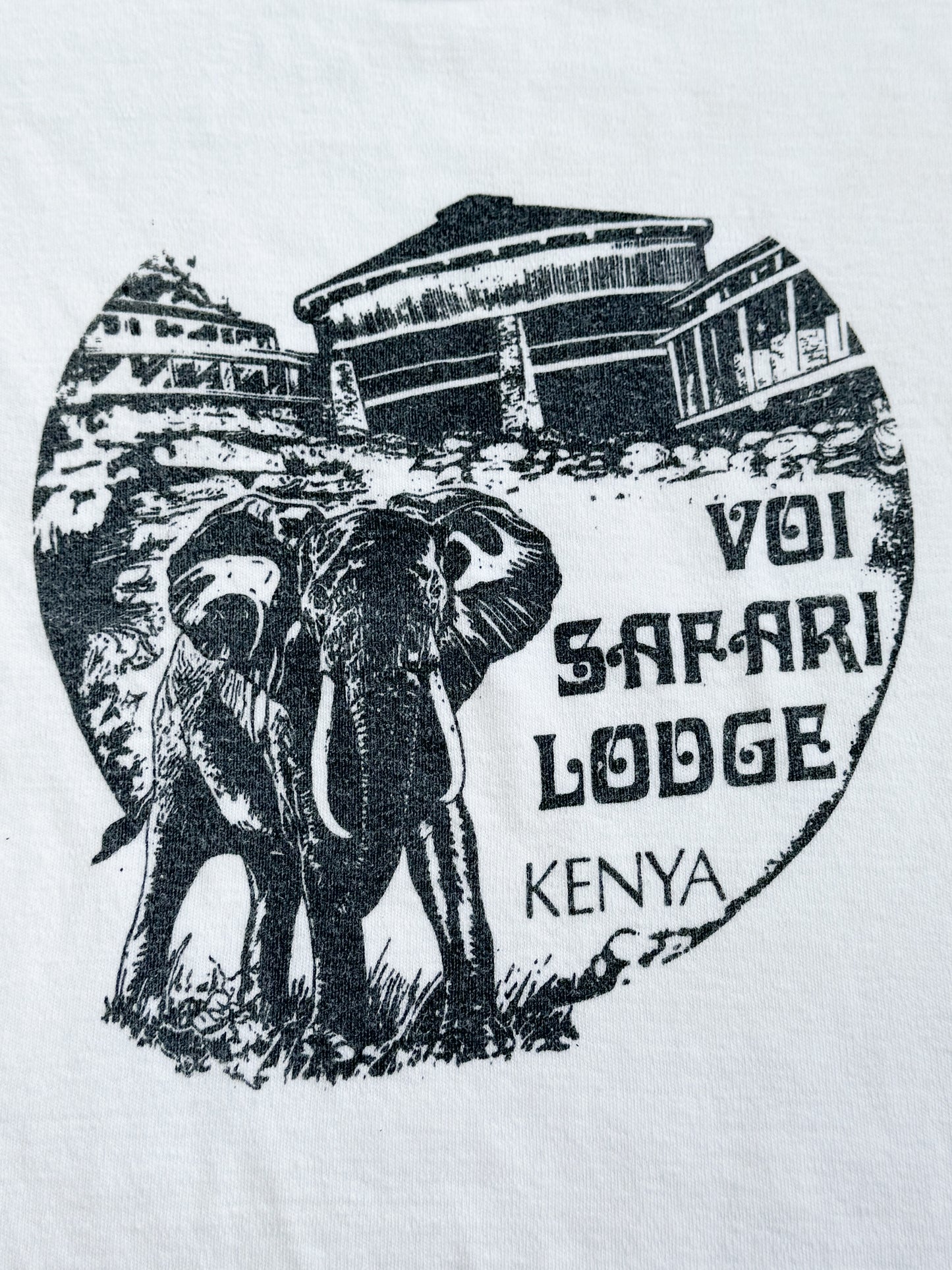 1970s Voi Safari Lodge Kenya Tee , Made in U.S.A.