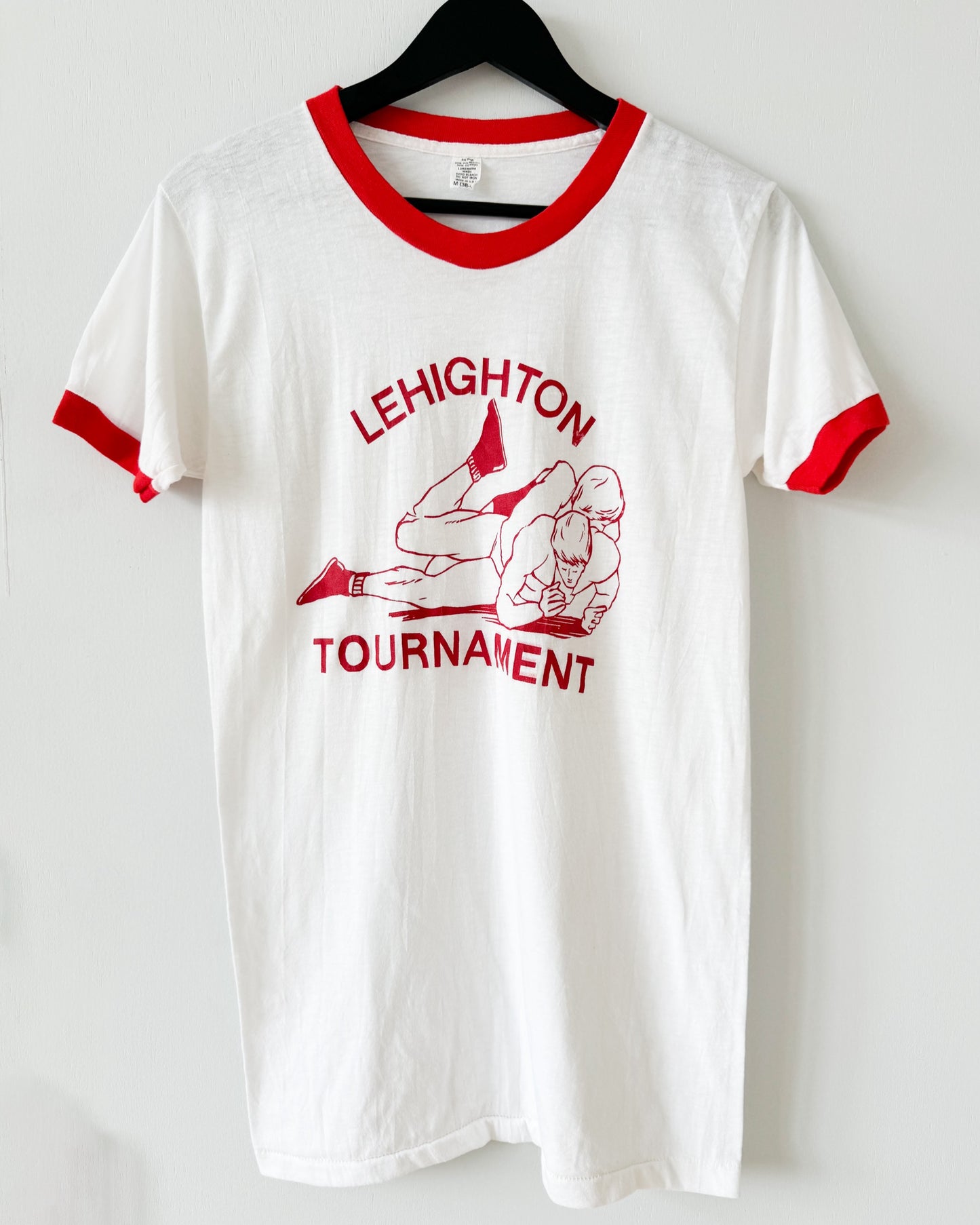 1970s Lehighton Tournament Ringer Tee , Made in U.S.A. (DEADSTOCK)
