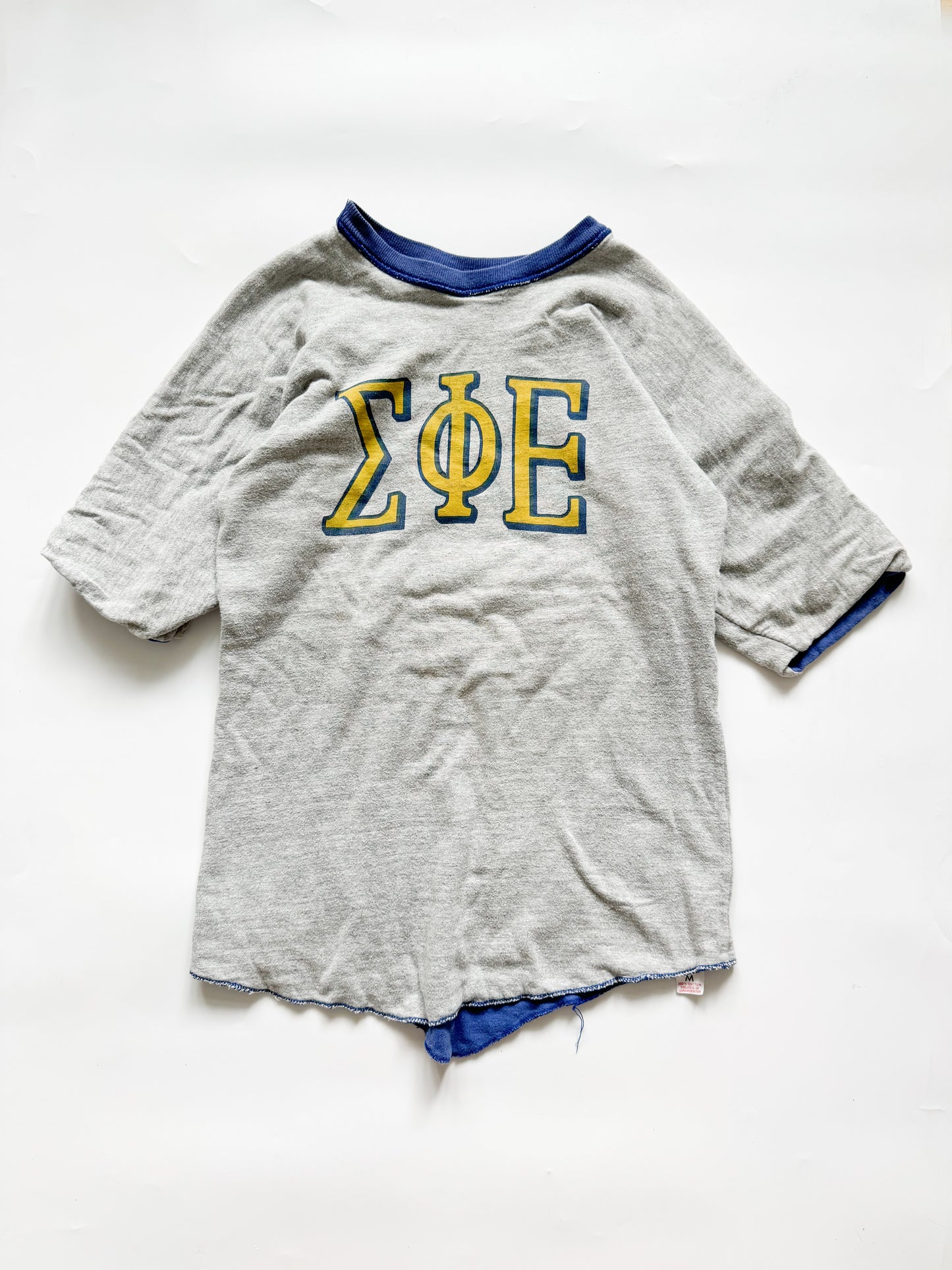 1960s Sigma Phi Epsilon Reversible Tee , Made in U.S.A.