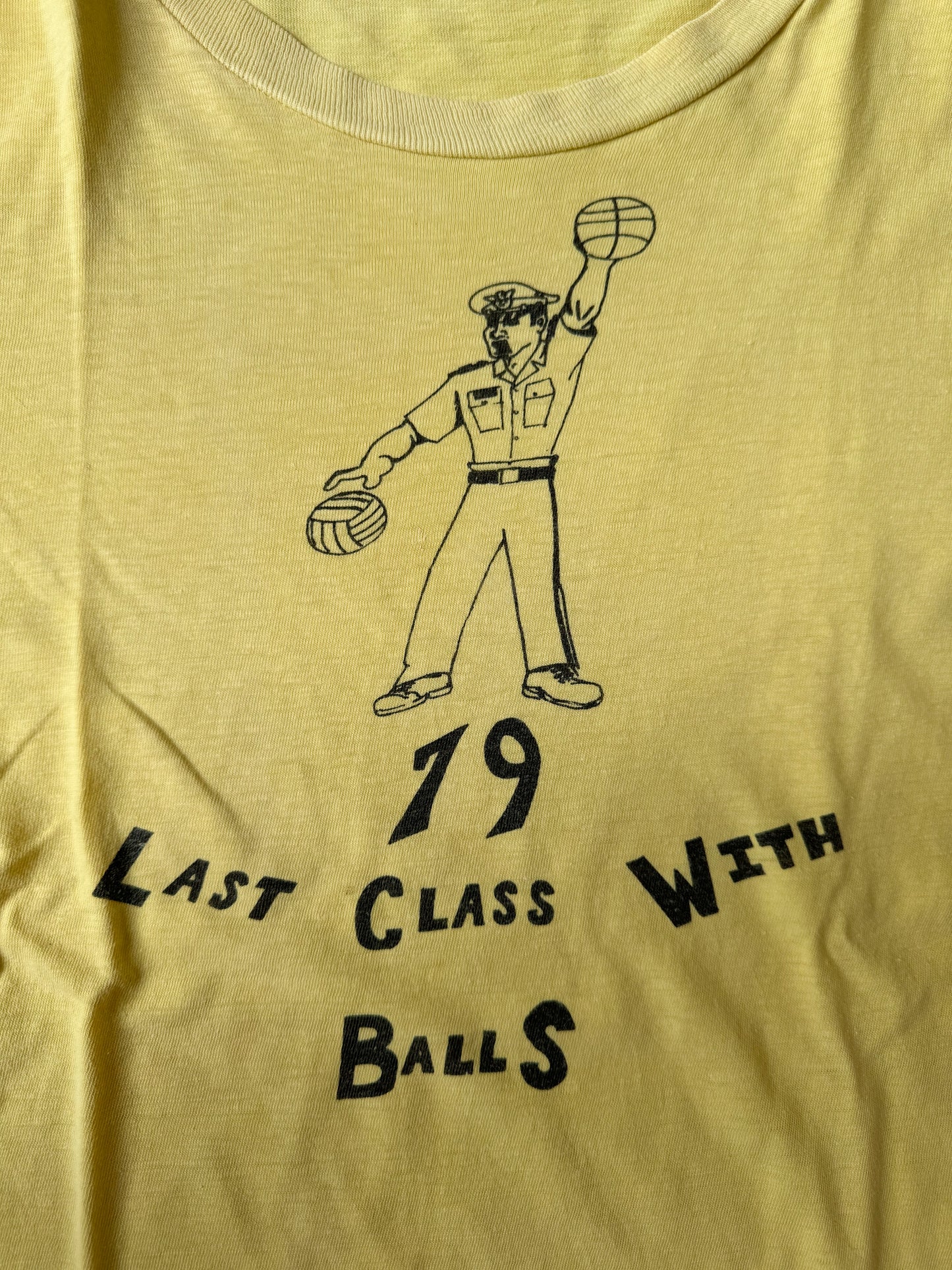 70's Last Class With Balls Tee (1979) , Made in U.S.A.