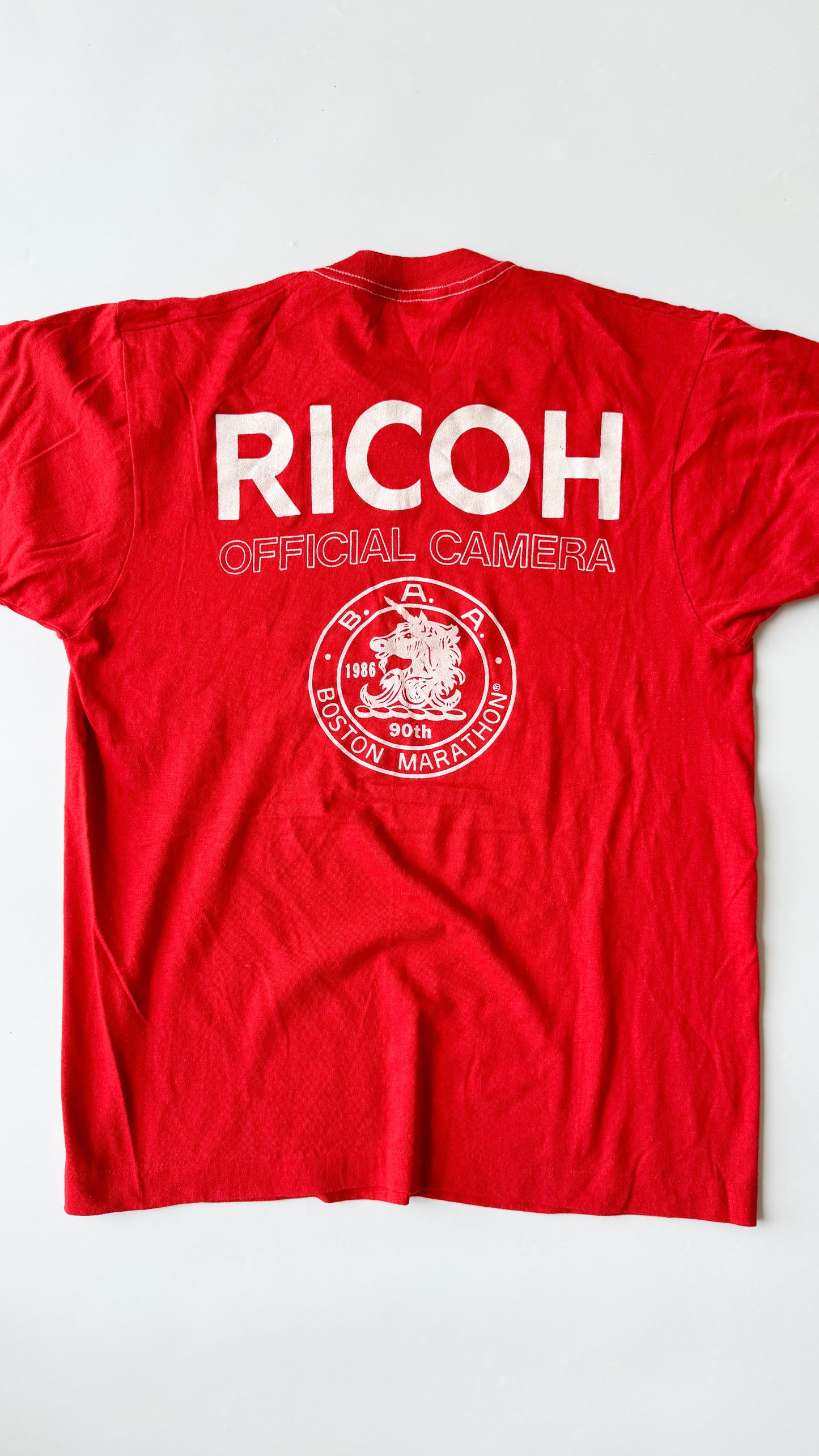 80's Ricoh Boston Marathon Tee , Made in U.S.A.