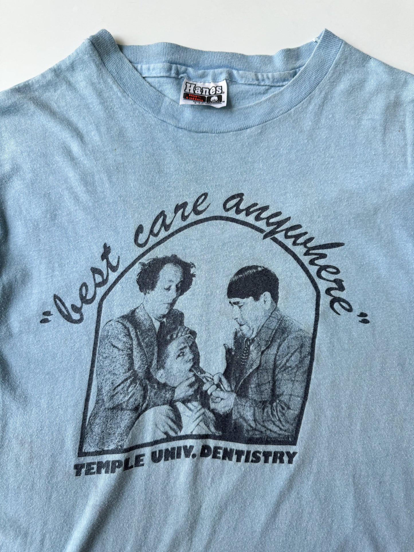 80's Temple Univ. Dentistry Tee (Three Stooges ) , Made in U.S.A.