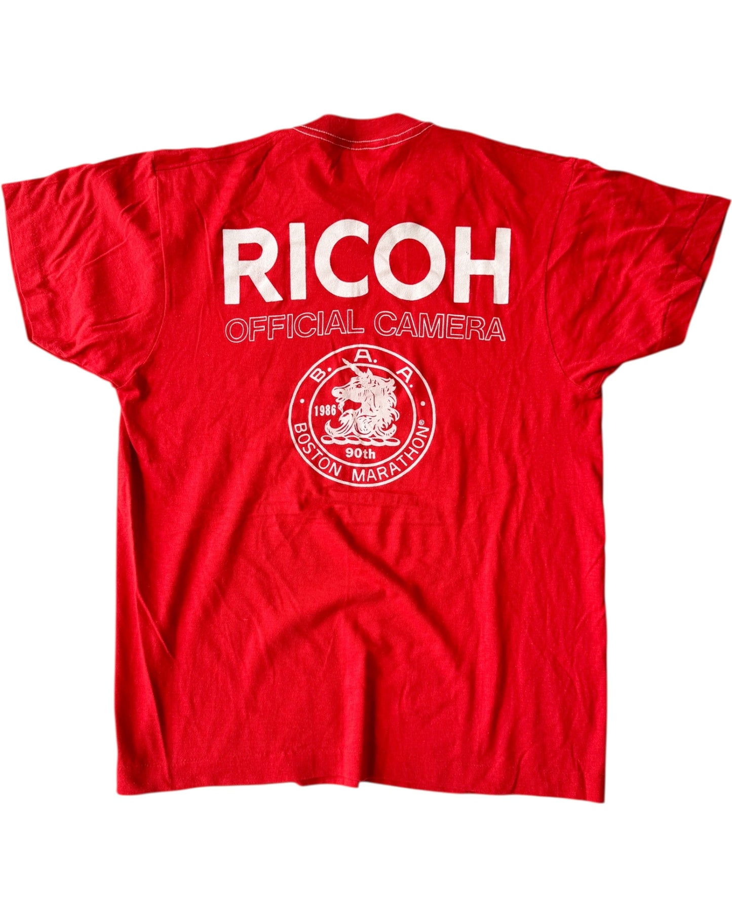 80's Ricoh Boston Marathon Tee , Made in U.S.A.