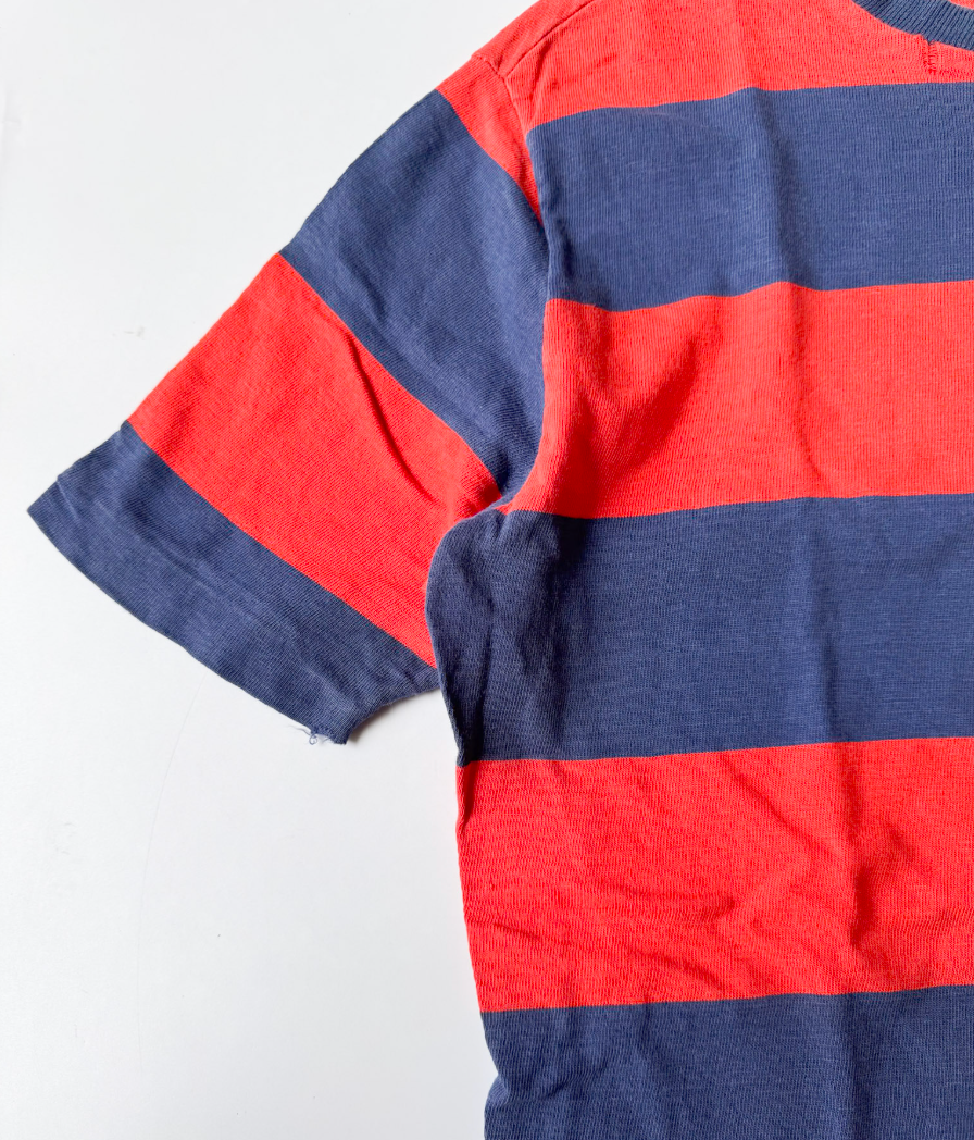 1970s RUGBY Striped Tee , Made in U.S.A.