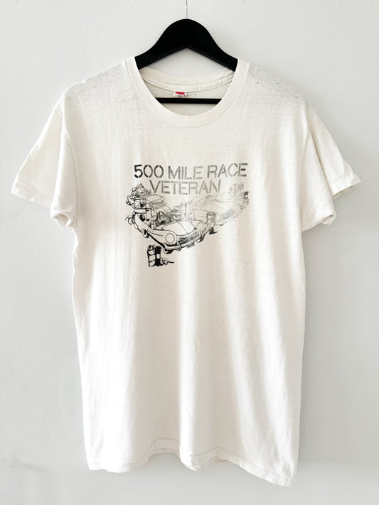 1970s 500 Mile Race Veteran Tee , Made in U.S.A.
