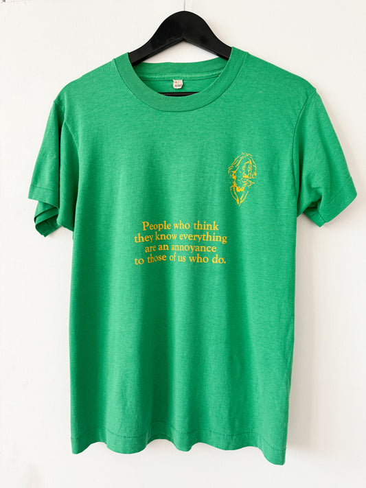 1980s Einstein Quote Tee , Made in U.S.A.