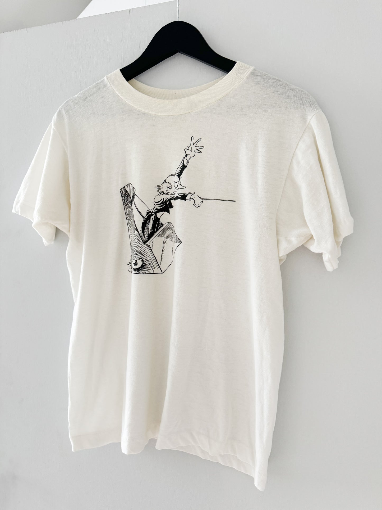 1980s Conductor Illustration Tee , Made in Mexico