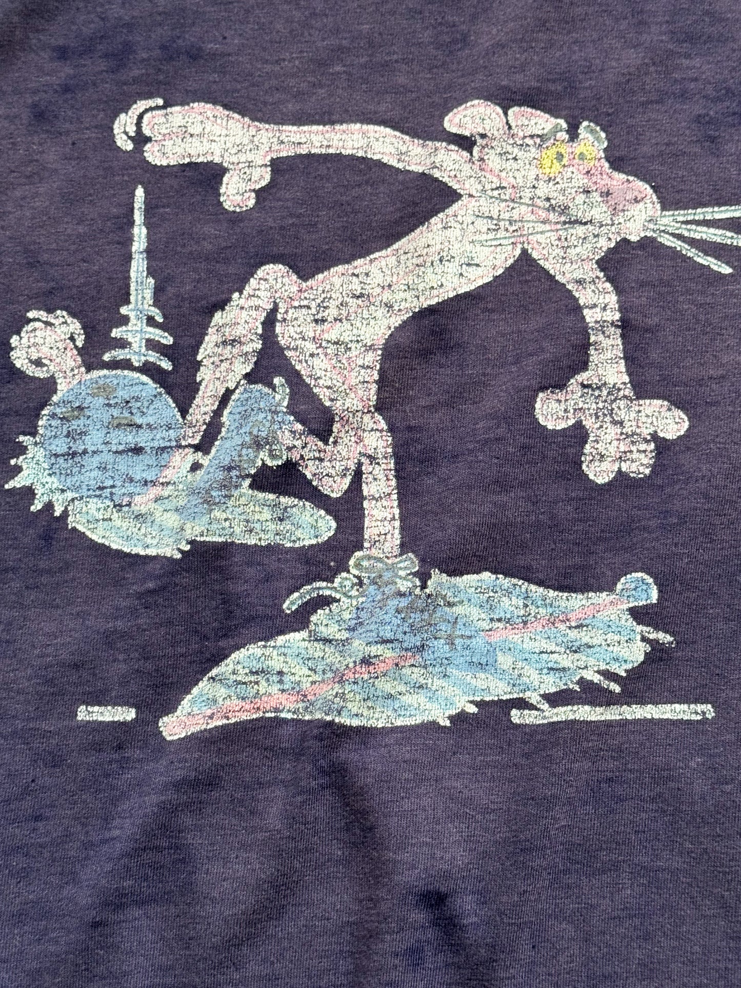 80s Pink Panther Graphic Tee , Made in U.S.A.