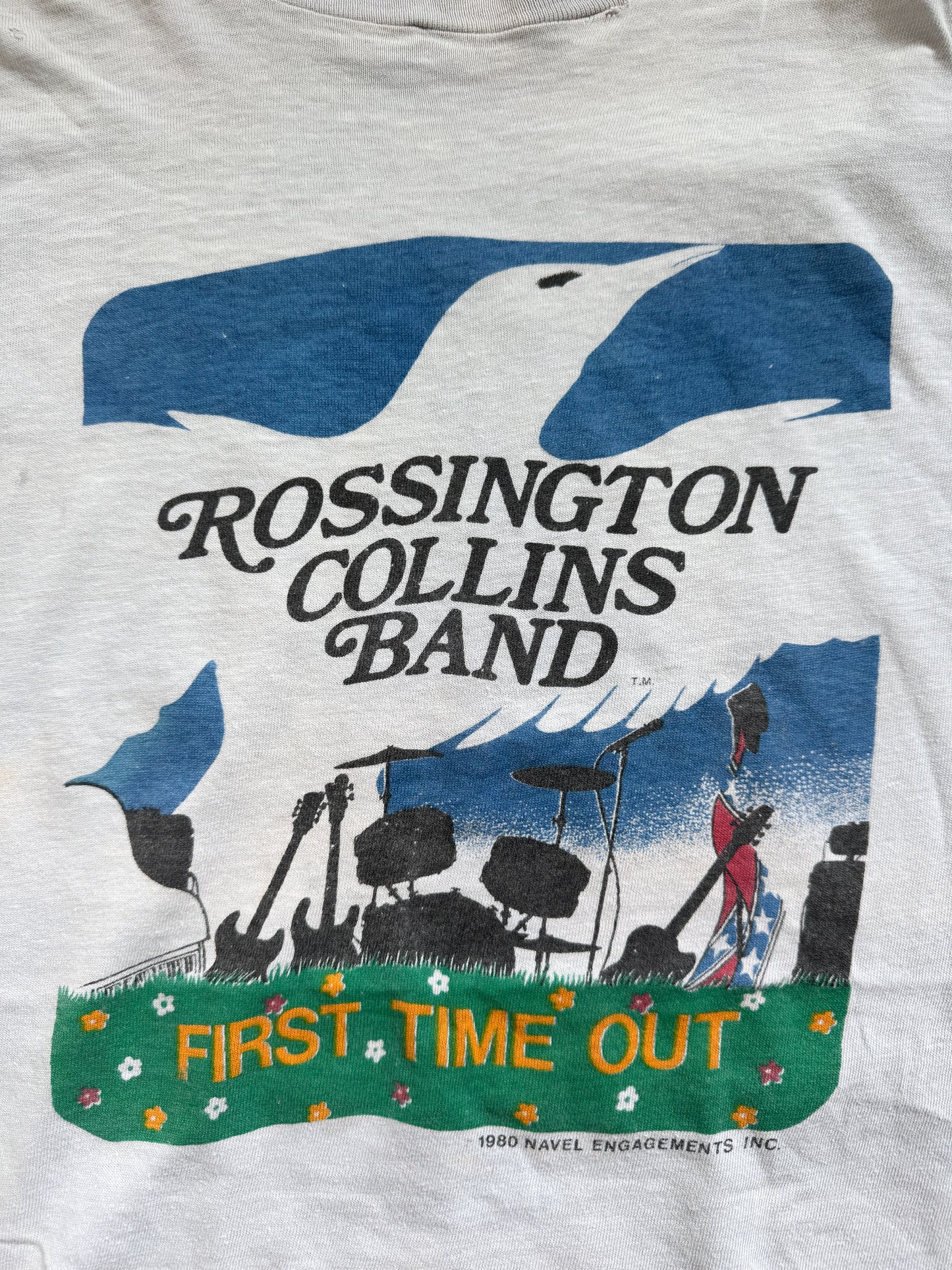 80s Rossington Collins Band Tee , Made in U.S.A.