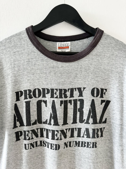 1980s Alcatraz Penitentiary Ringer Tee , Made in U.S.A.