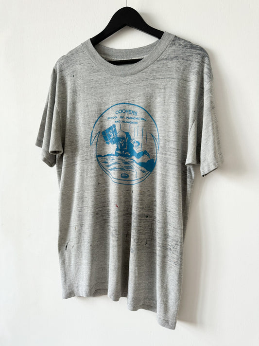 1980s Coopers Parachuting Tee , Made in U.S.A.