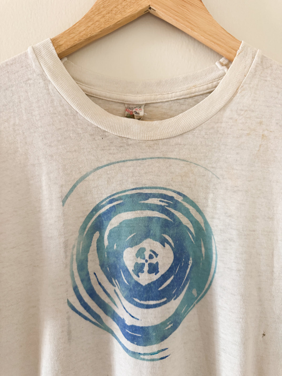 Abstract Water Ripple Graphic Tee(1970s) - made in U.S.A.