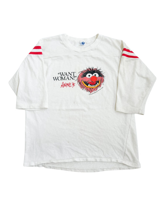 1970s Artex Muppets Animal “Want Woman!” Jersey Tee , Made in U.S.A.