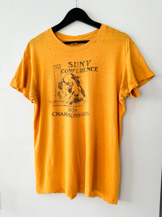 1970s SUNY Conference Championships Tee , Made in U.S.A.