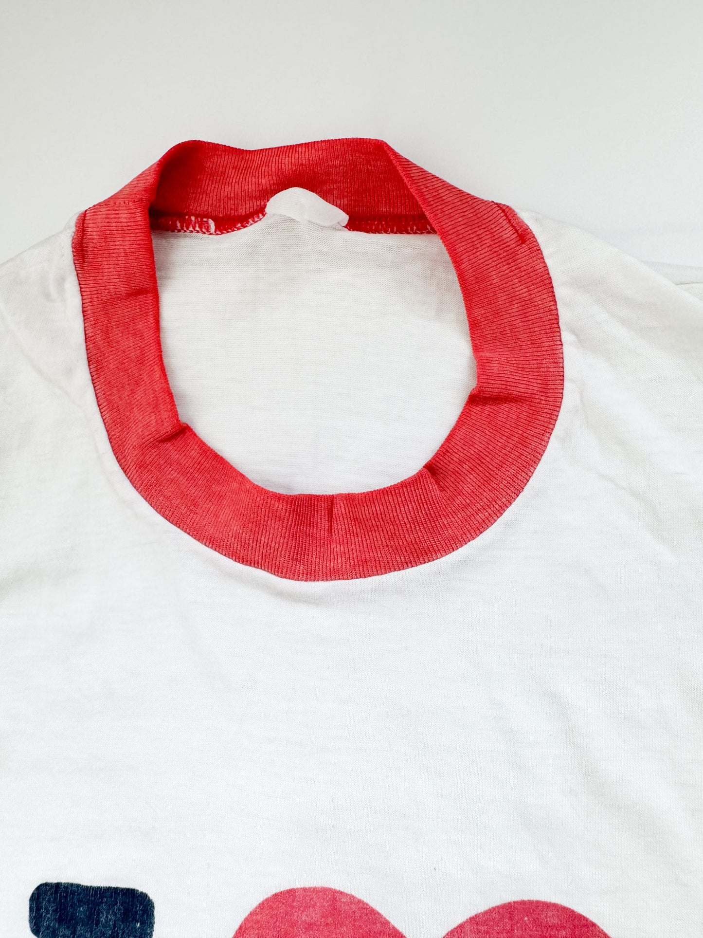 80s I Love NY Ringer Tee , Made in U.S.A.