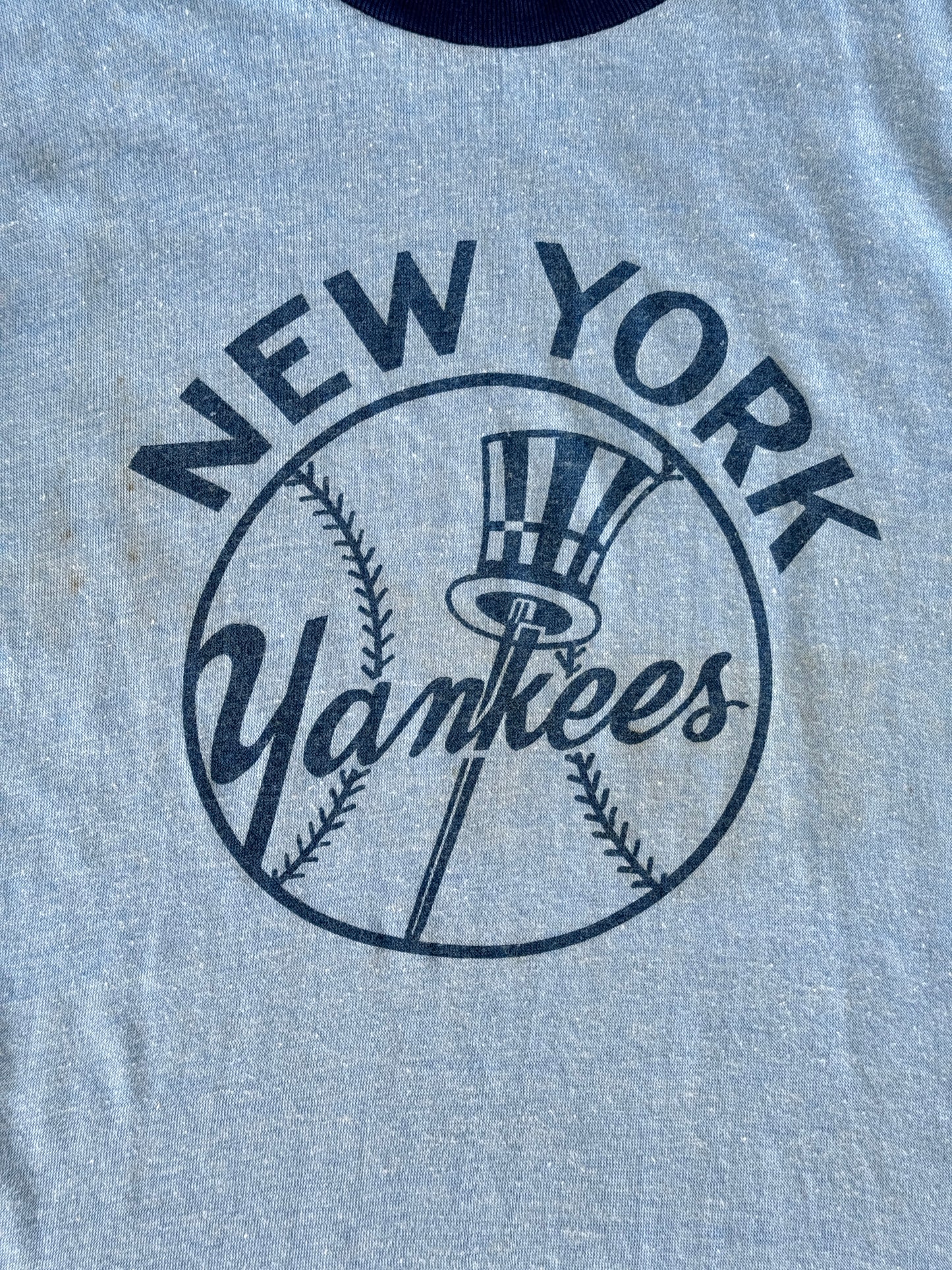1980s New York Yankees iconic Yankees top hat logo tee, Made in U.S.A