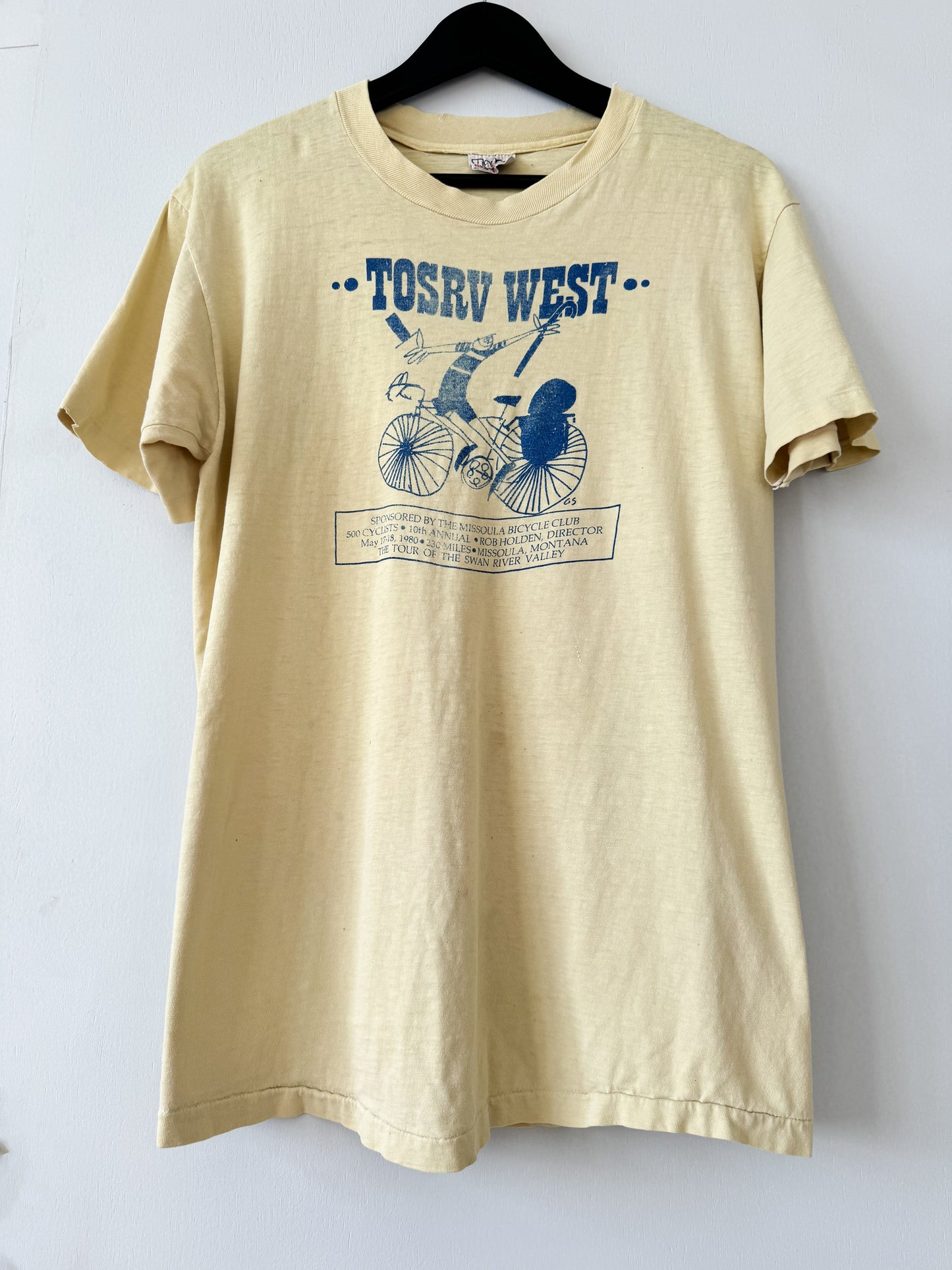 1980s TOSRV West Bicycle Tee , Made in U.S.A.