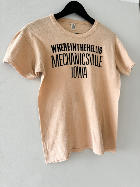1970s Mechanicsville Iowa Tee , Made in U.S.A.