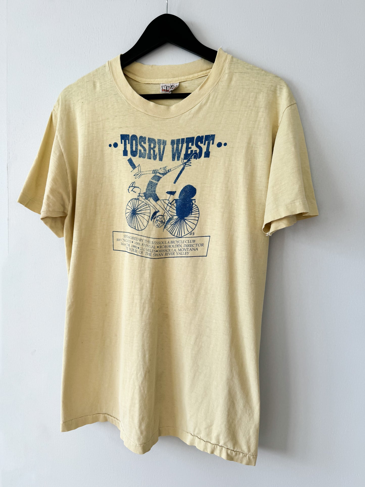 1980s TOSRV West Bicycle Tee , Made in U.S.A.
